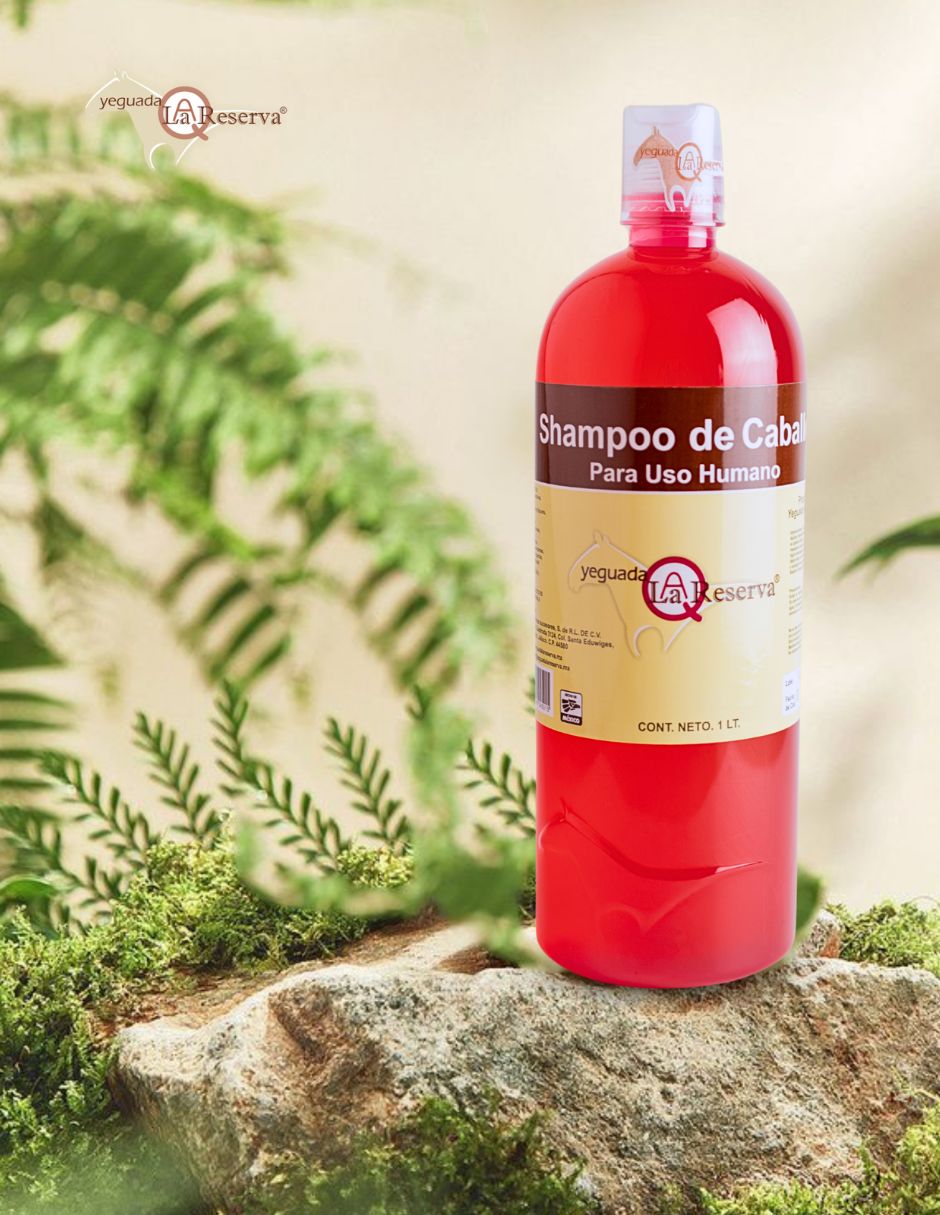 Shampoo anticaída para cabello todo tipo rojo yeguada la reserva caída del cabello