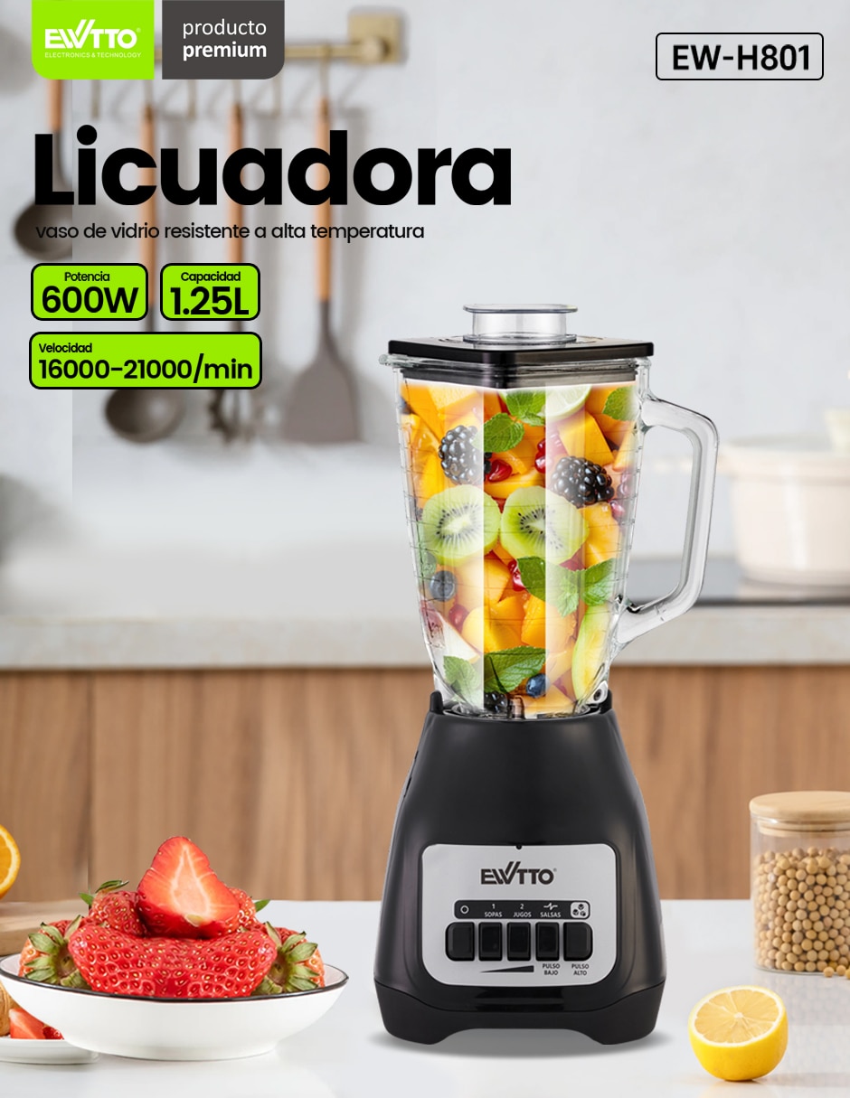 Licuadora Ewtto EW-H801 2 velocidades