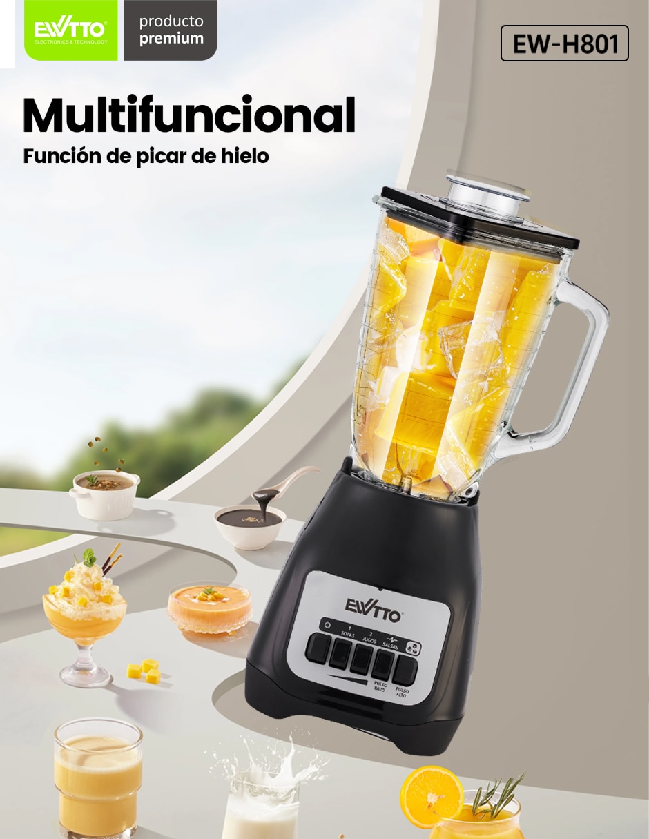 Licuadora EW-H801 2 velocidades