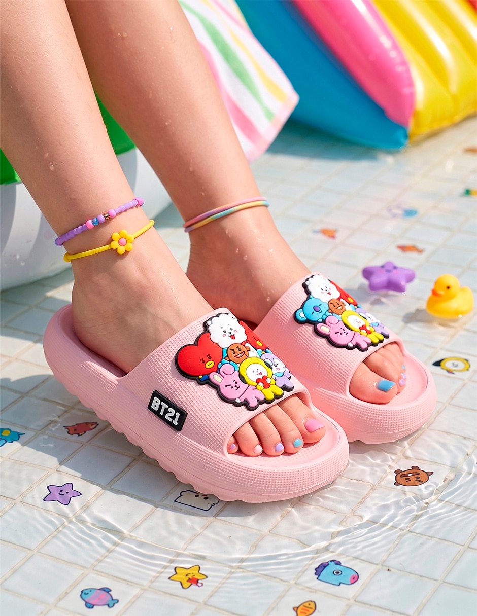 Sandalia yuyin bt21 bts para mujer