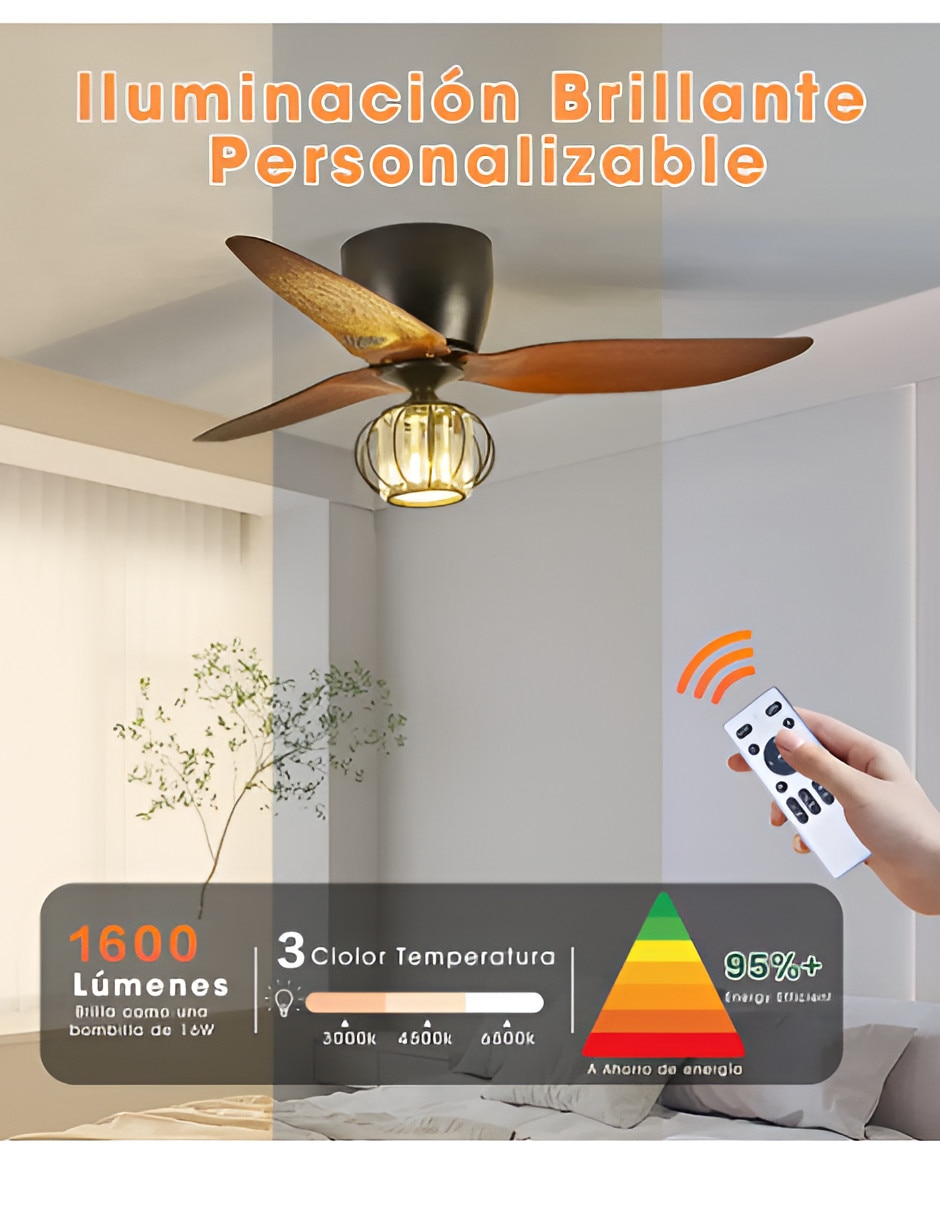 Ventilador de techo 6 velocidades 2