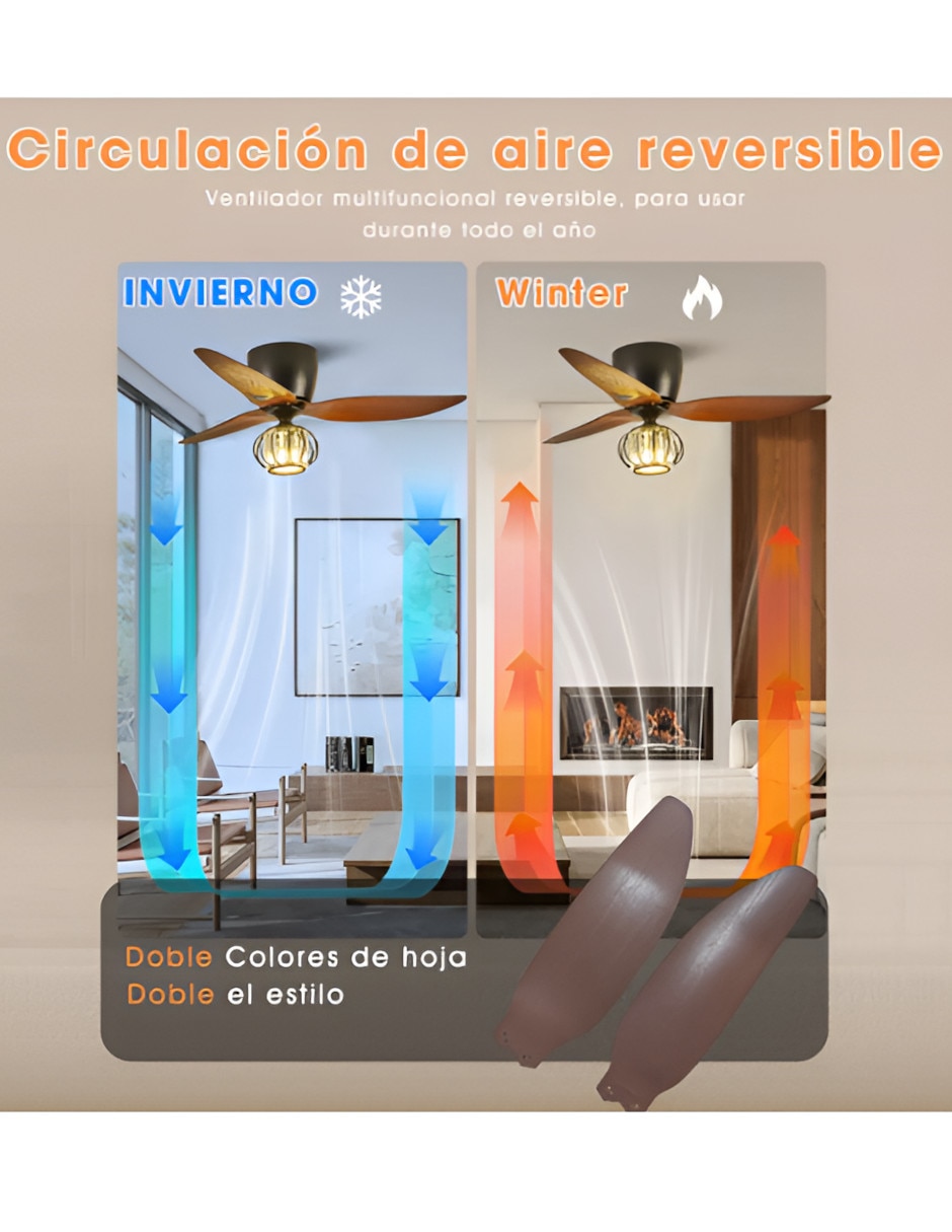 Ventilador de techo 6 velocidades 3