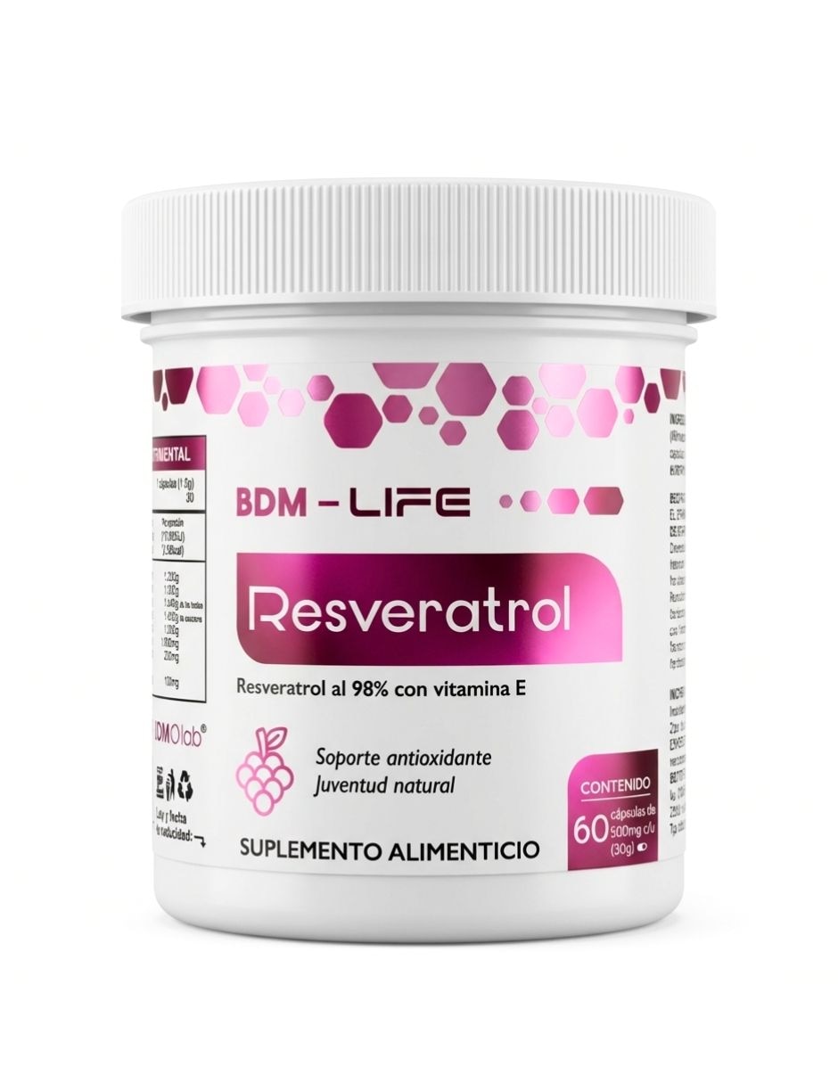 Resveratrol BDM LAB de 60 Cápsulas
