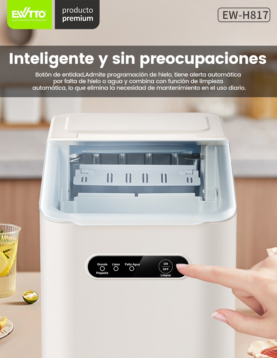 Máquina de hielo EWTTO EW-H817