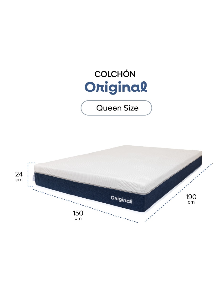 Colchón en caja memory foam colchon confort