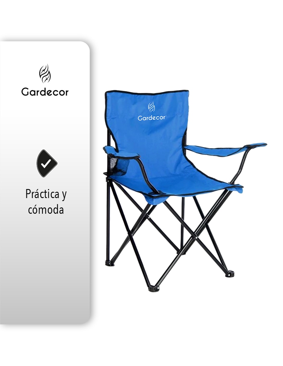 Silla camping gardecor de metal y tela