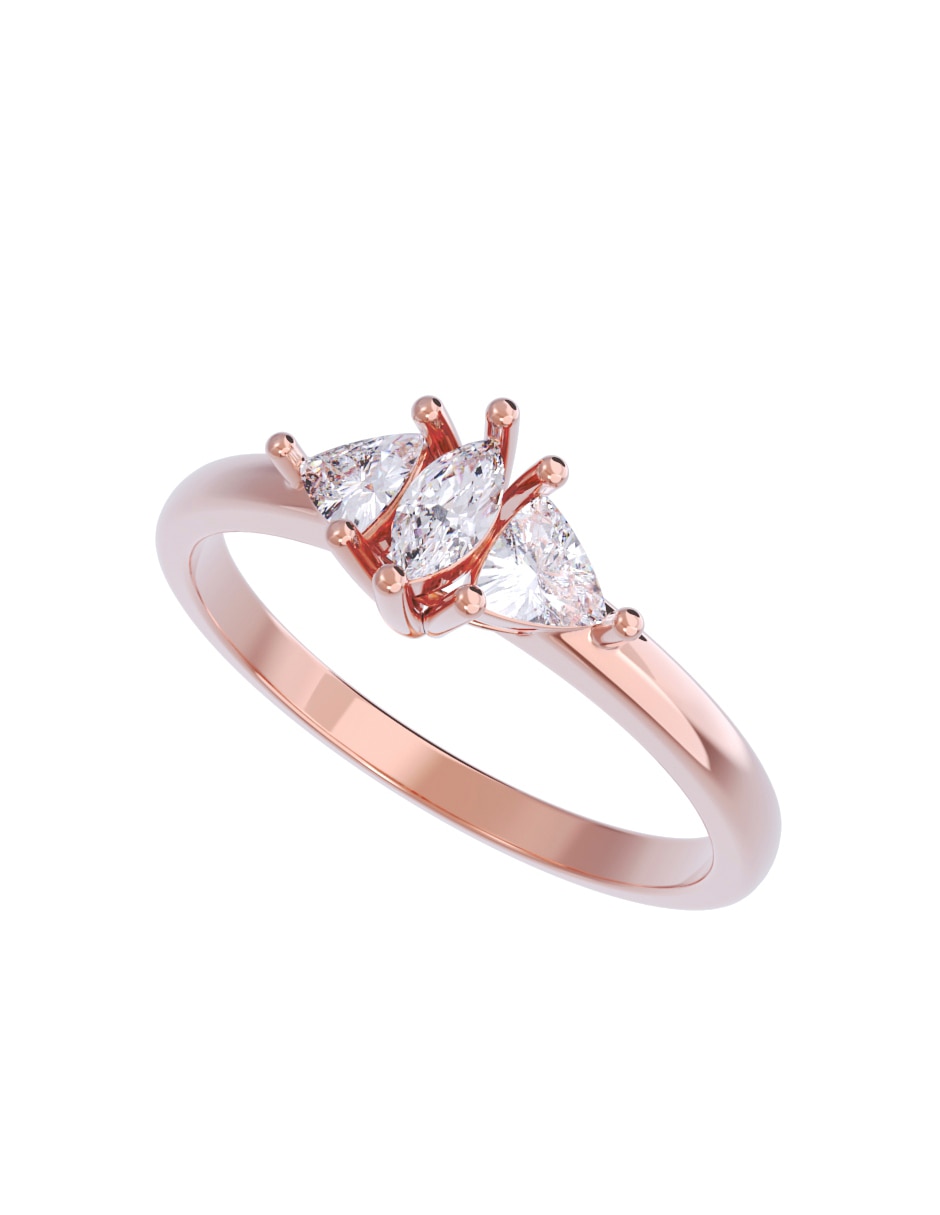 Anillo de compromiso 10 k Diamantes Fonelli diamante 4