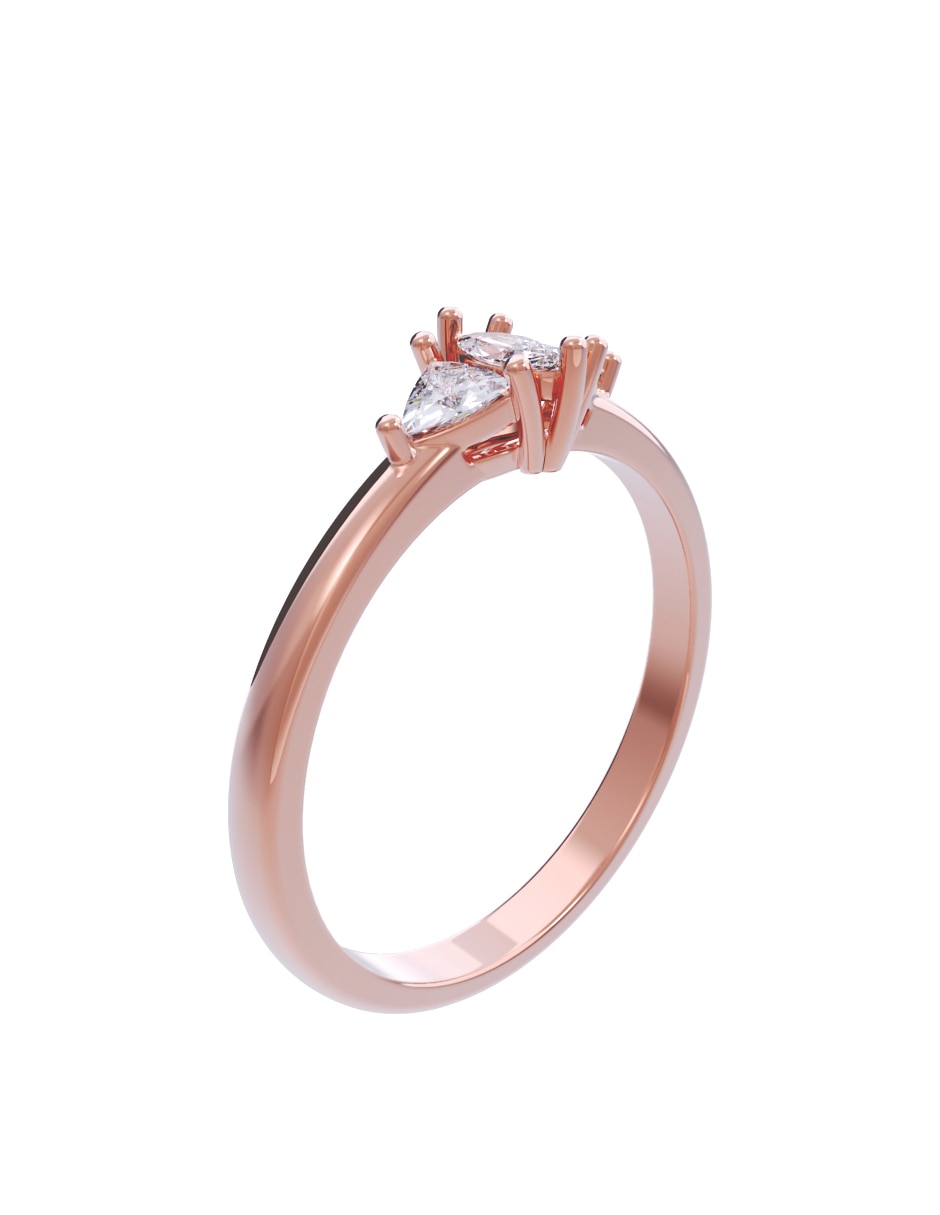 Anillo de compromiso 10 k Diamantes Fonelli diamante 3
