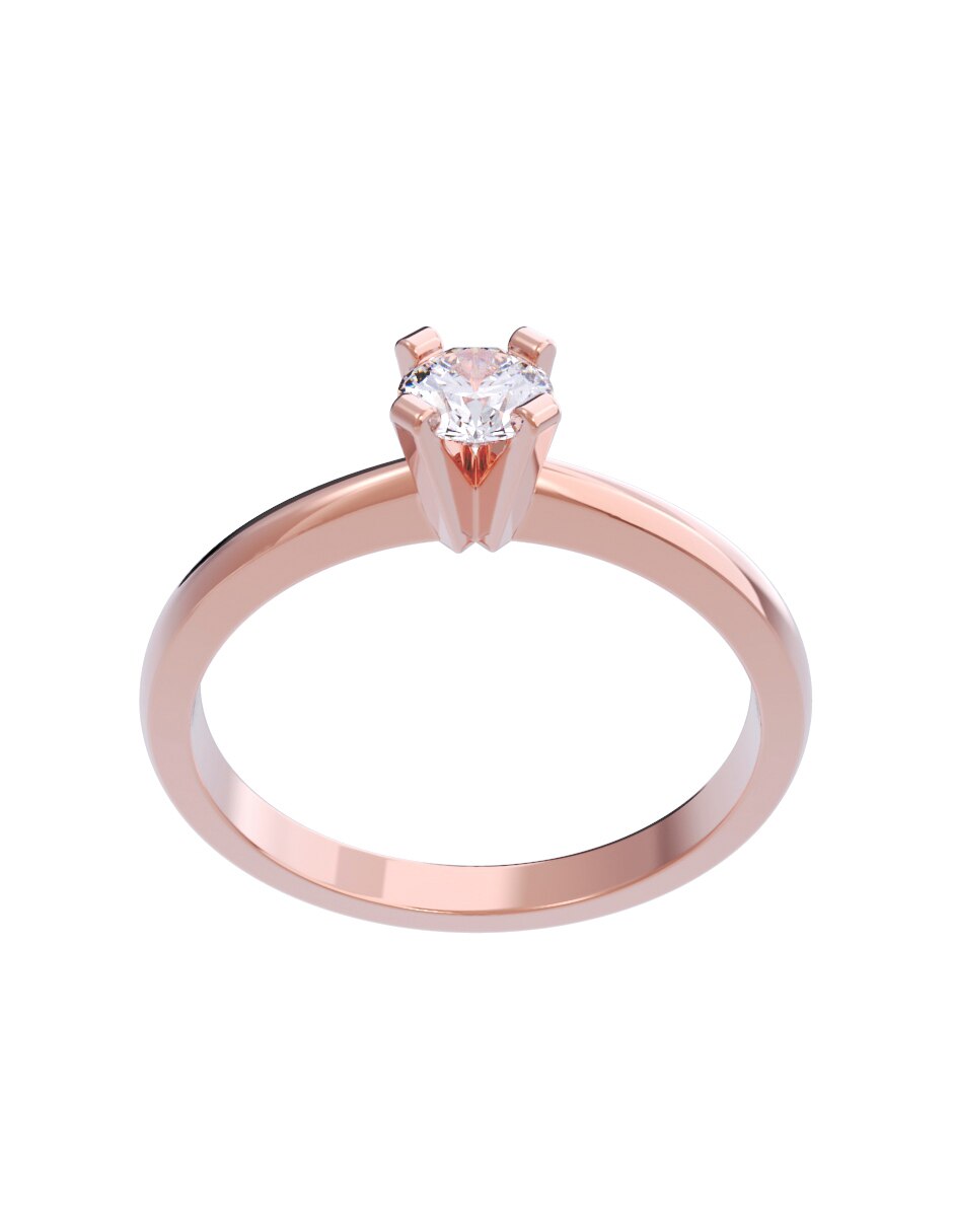 Anillo de compromiso 14 k Diamantes Fonelli diamante 2