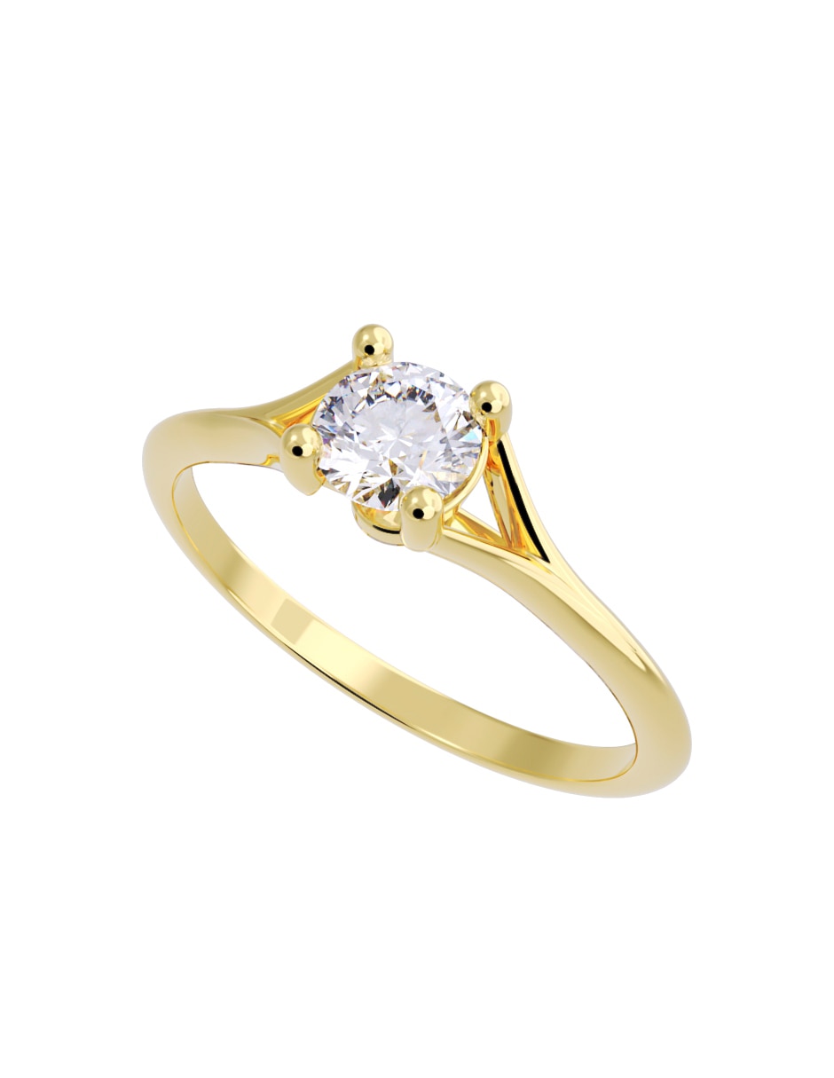 Anillo de compromiso de oro 10 K Fonelli Diamante
