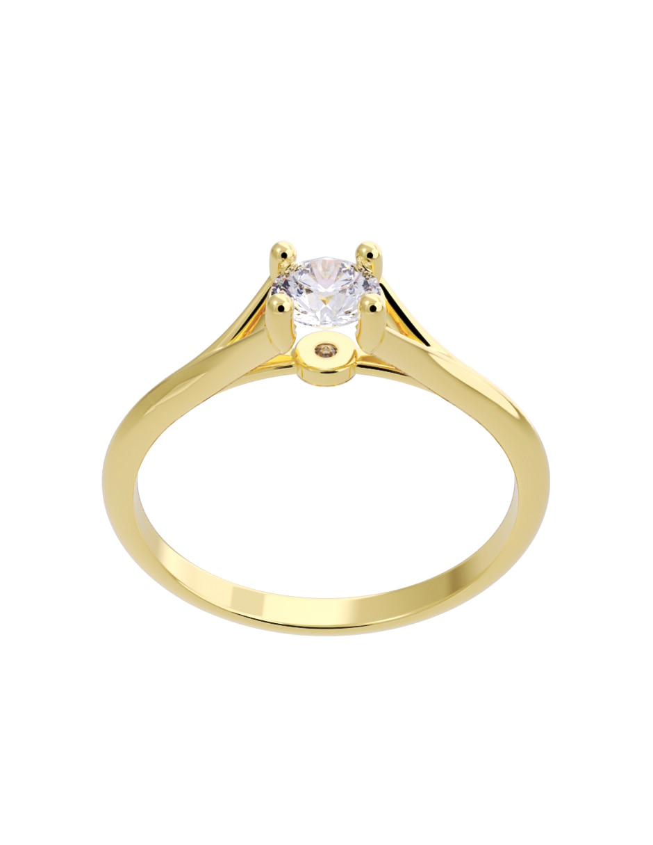 Anillo de compromiso de oro 10 K Fonelli Diamante