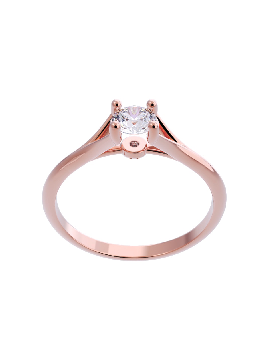 Anillo de compromiso 10 k Diamantes Fonelli diamante 2