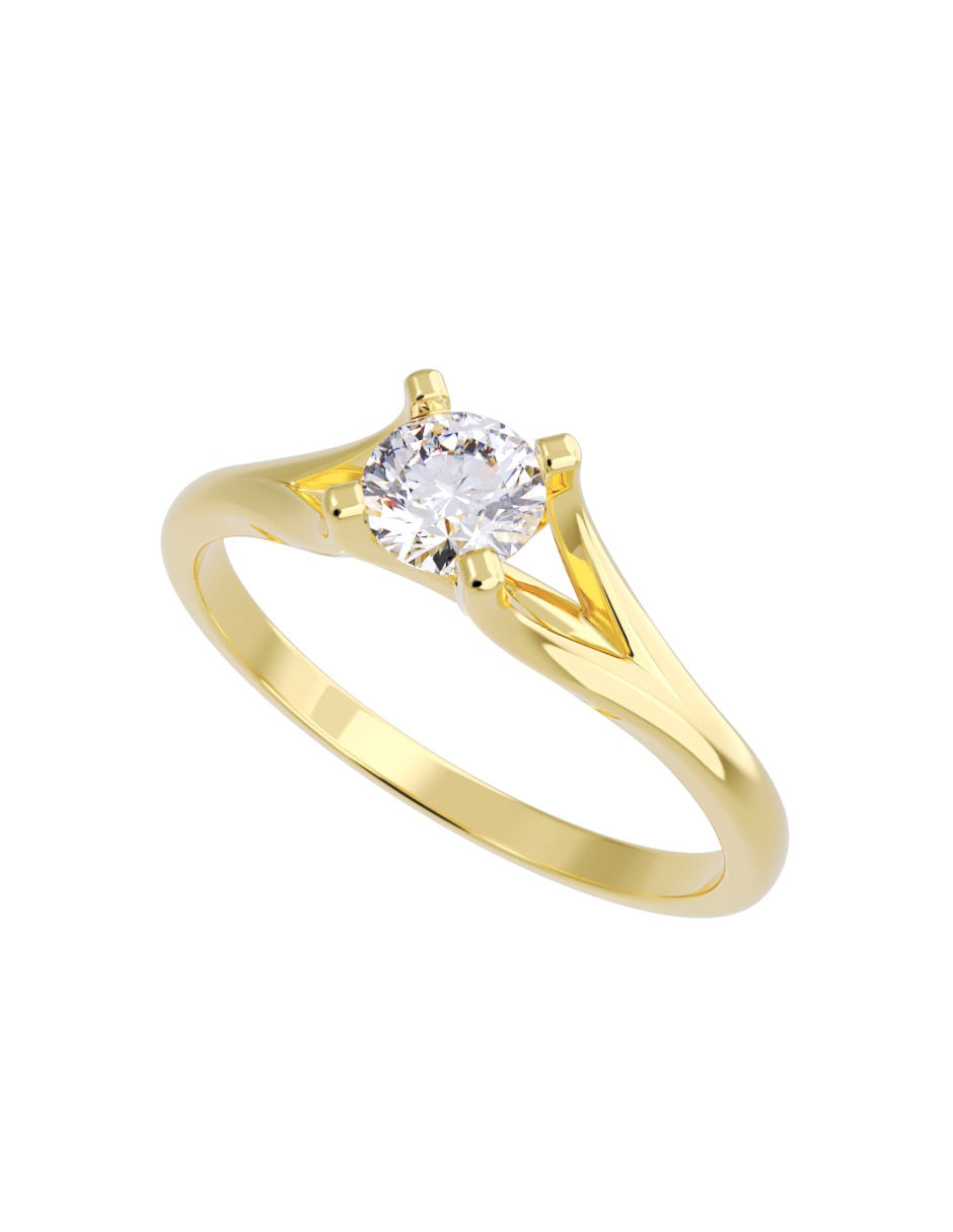 Anillo de compromiso de oro 10 K Fonelli Diamante