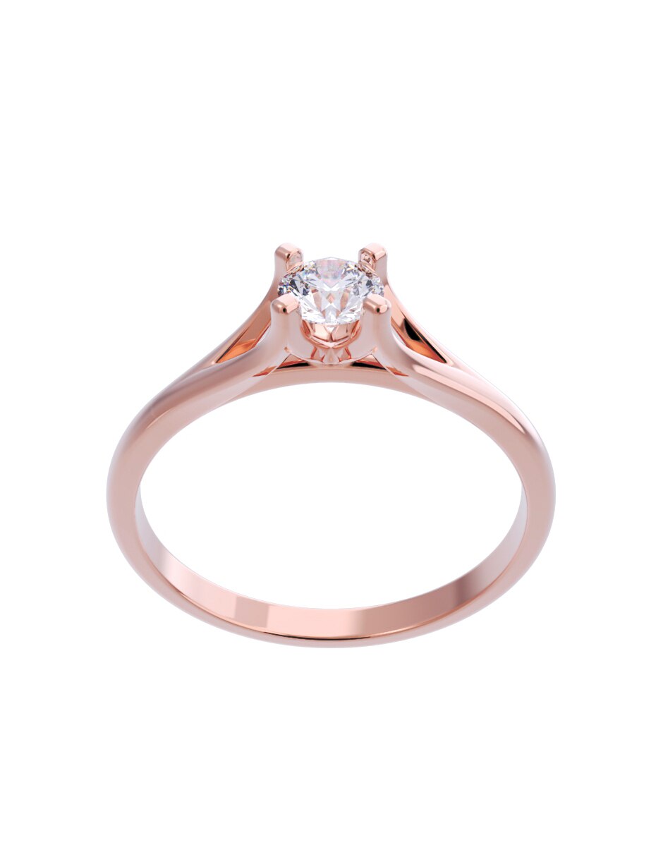 Anillo de compromiso 10 k Diamantes Fonelli diamante 4