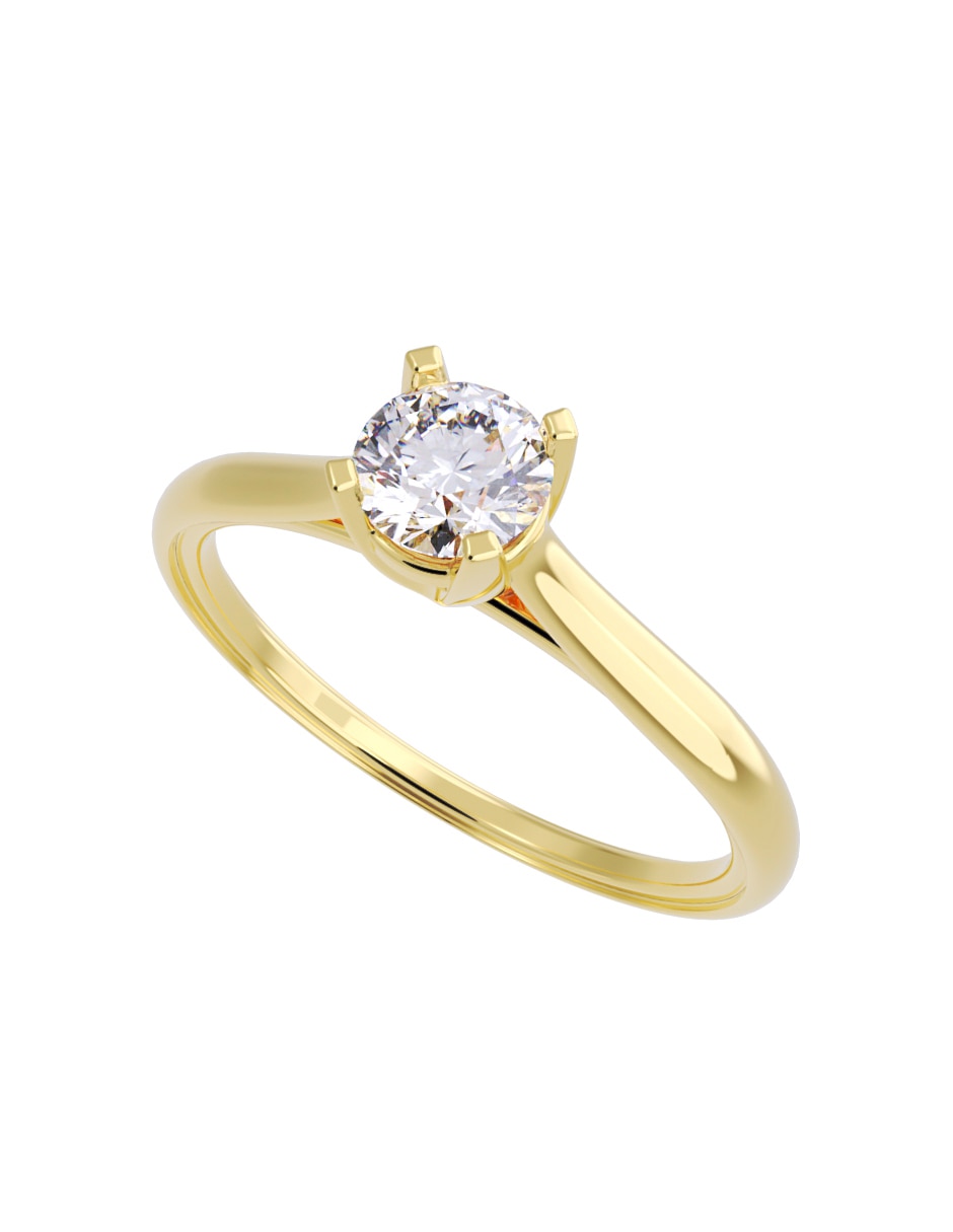 Anillo de compromiso de oro 10 K Fonelli Diamante