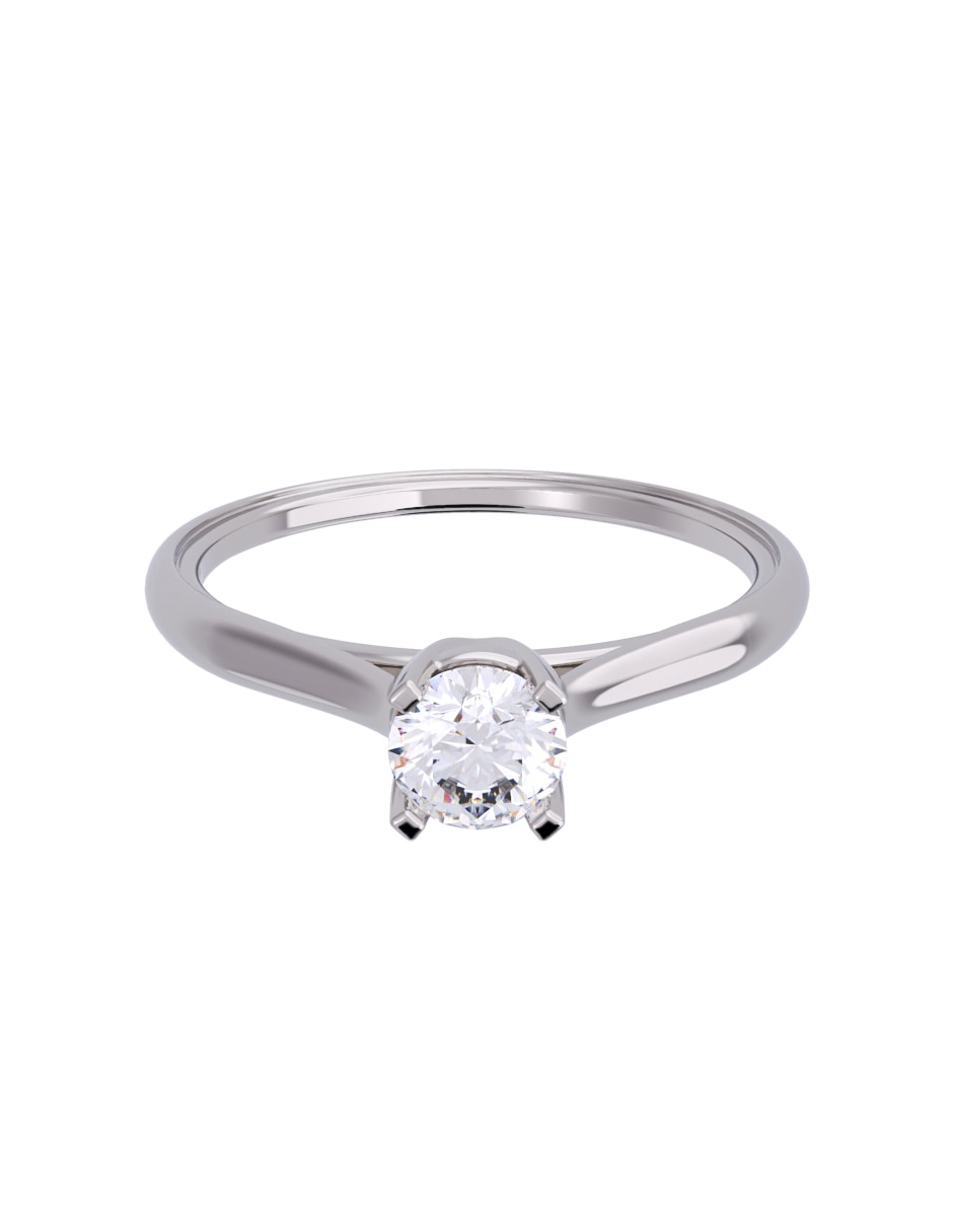 Anillo de compromiso de oro 10 K Diamante 1