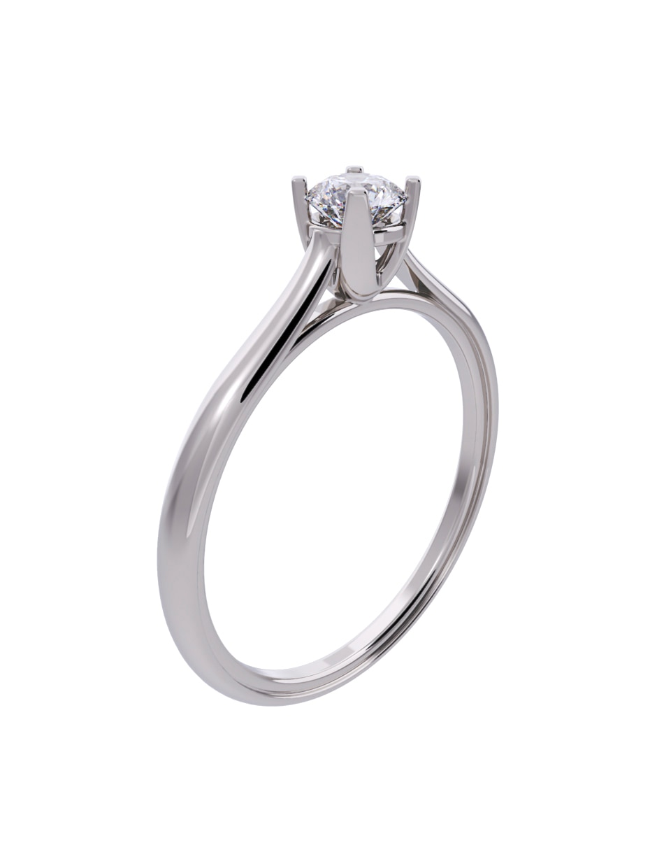Anillo de compromiso de oro 14 K Diamante 3