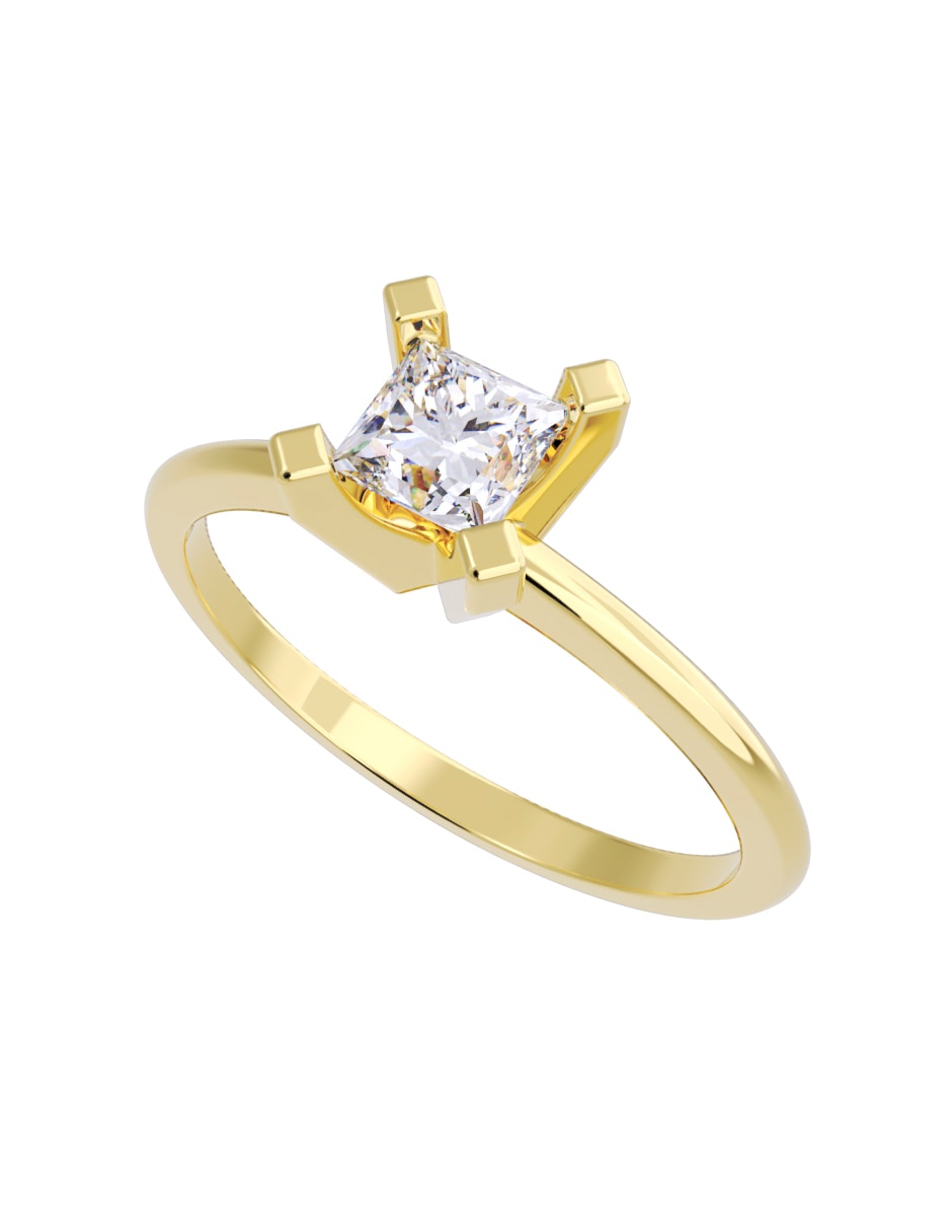 Anillo de compromiso de oro 14 K Fonelli Diamante