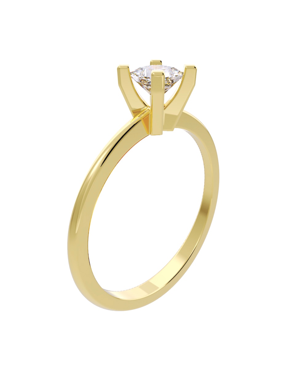 Anillo de compromiso de oro 14 K Fonelli Diamante