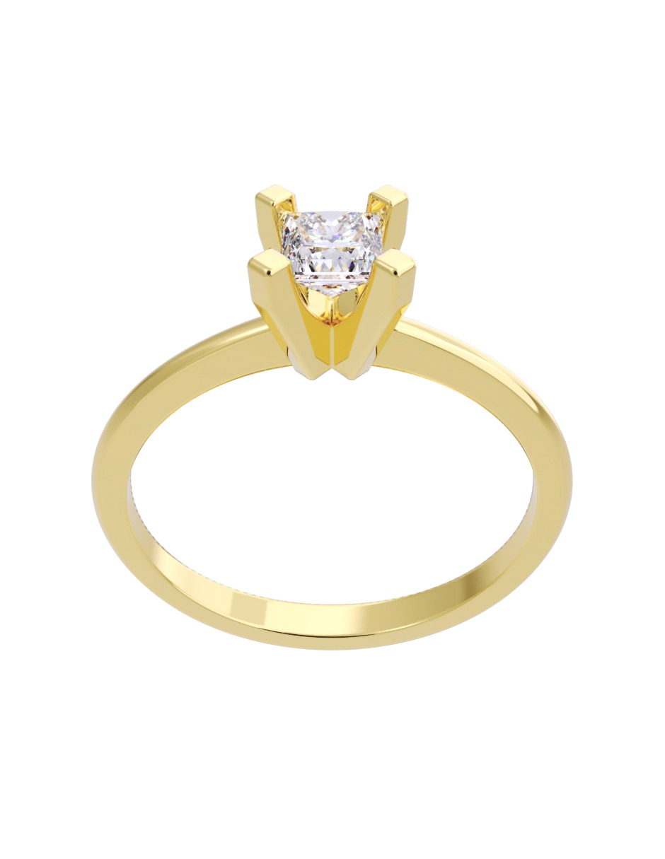 Anillo de compromiso de oro 14 K Fonelli Diamante