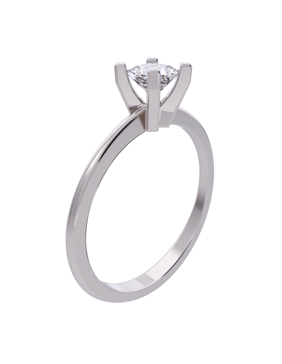 Anillo de compromiso de oro 14 K Diamante 3