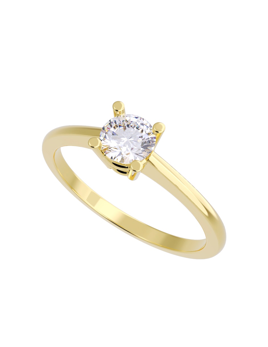 Anillo de compromiso de oro 14 K Fonelli Diamante