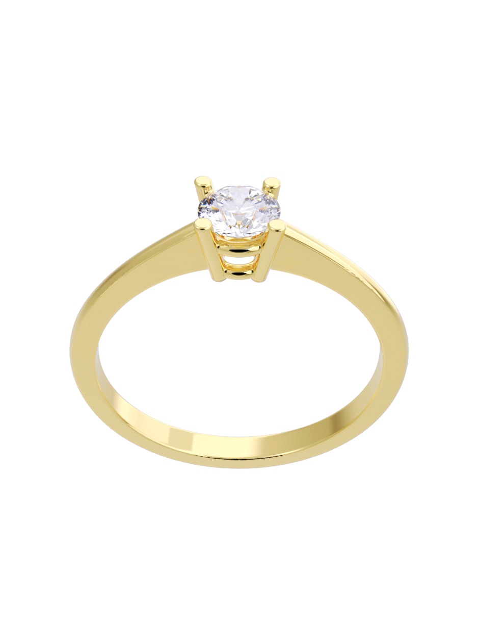 Anillo de compromiso de oro 14 K Fonelli Diamante