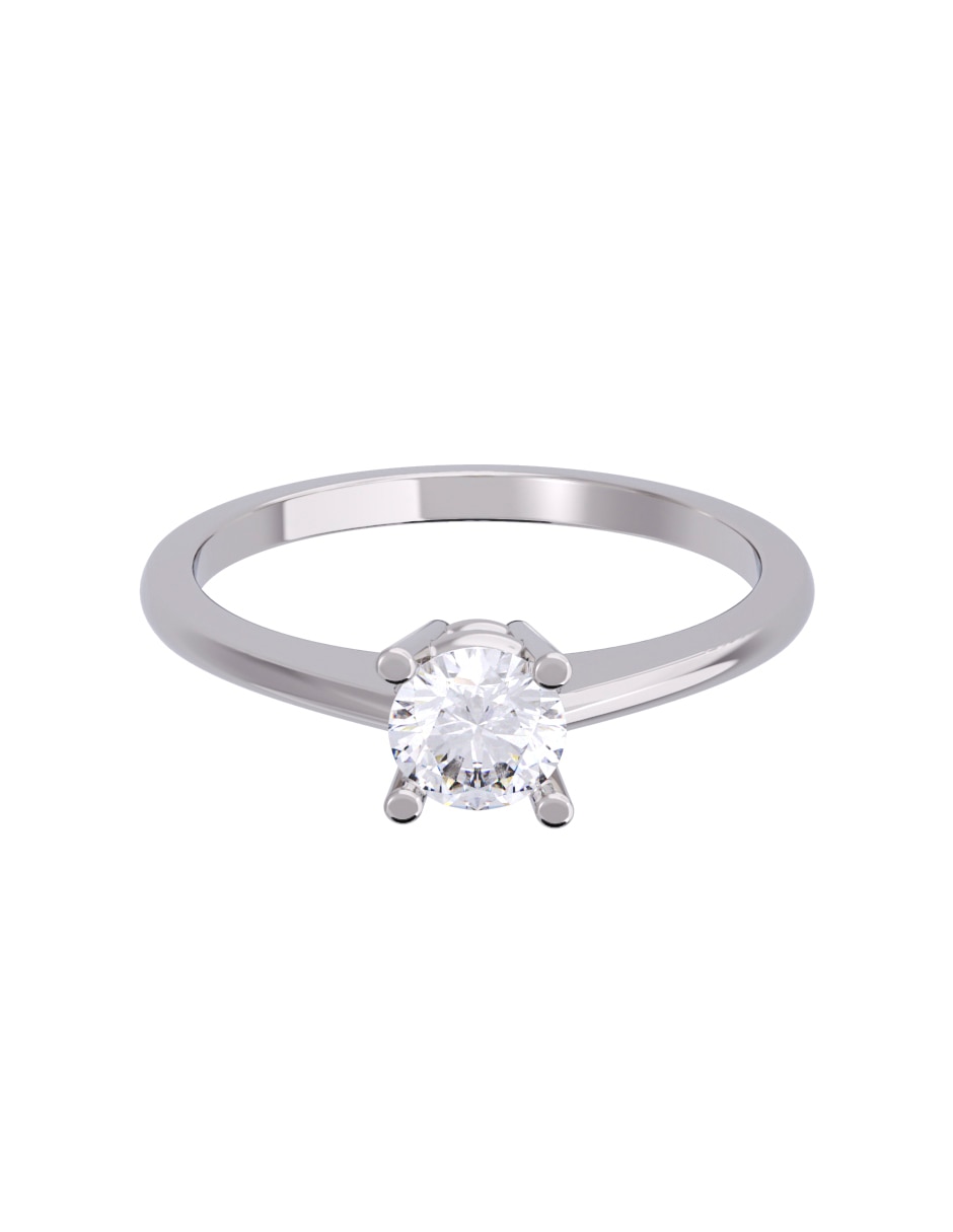 Anillo de compromiso de oro 14 K Diamante 1