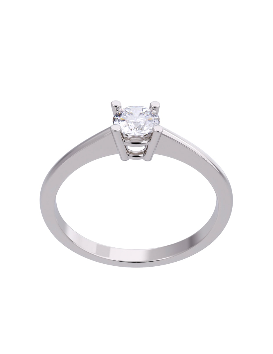Anillo de compromiso de oro 10 K Diamante 4