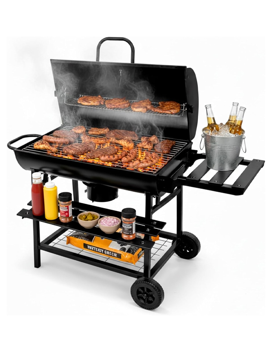 Asador carbón bluelander parrilla asador para carbón de acero