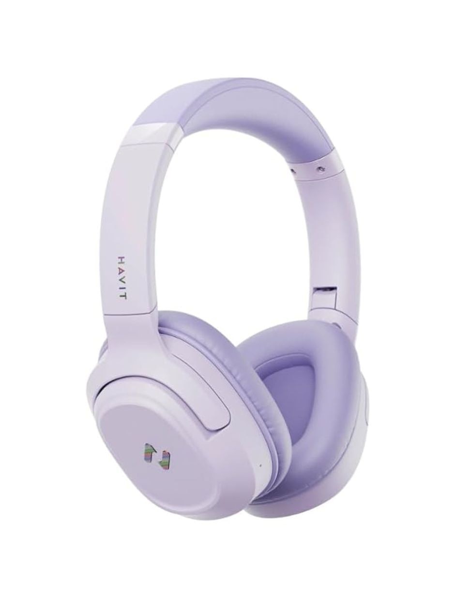 Havit audífonos inalámbricos havit h612bt pro cancelación de ruido anc morado inalámbrica