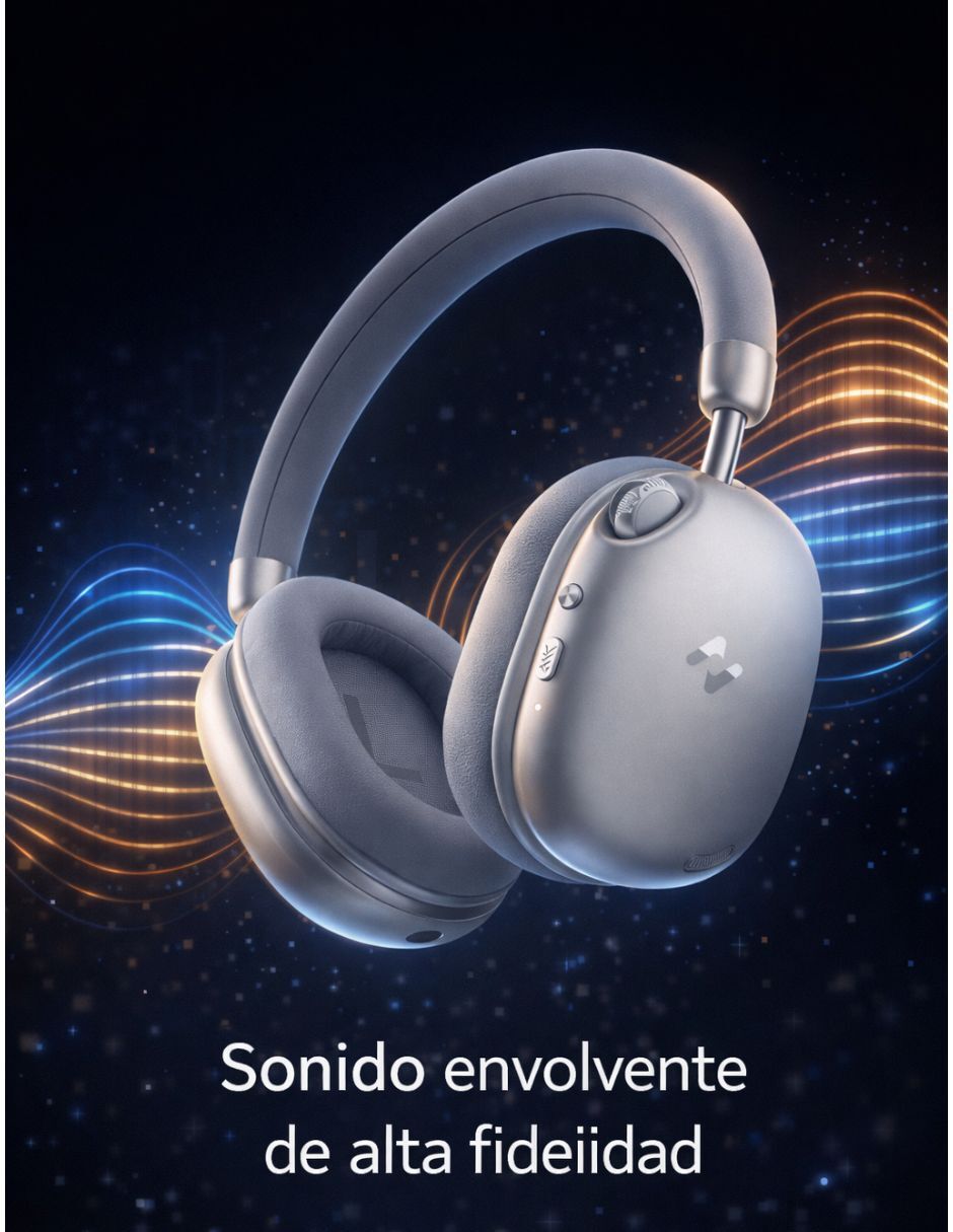 Havit audífonos inalámbricos havit h670bt con cancelación activa de ruido plata inalámbrica