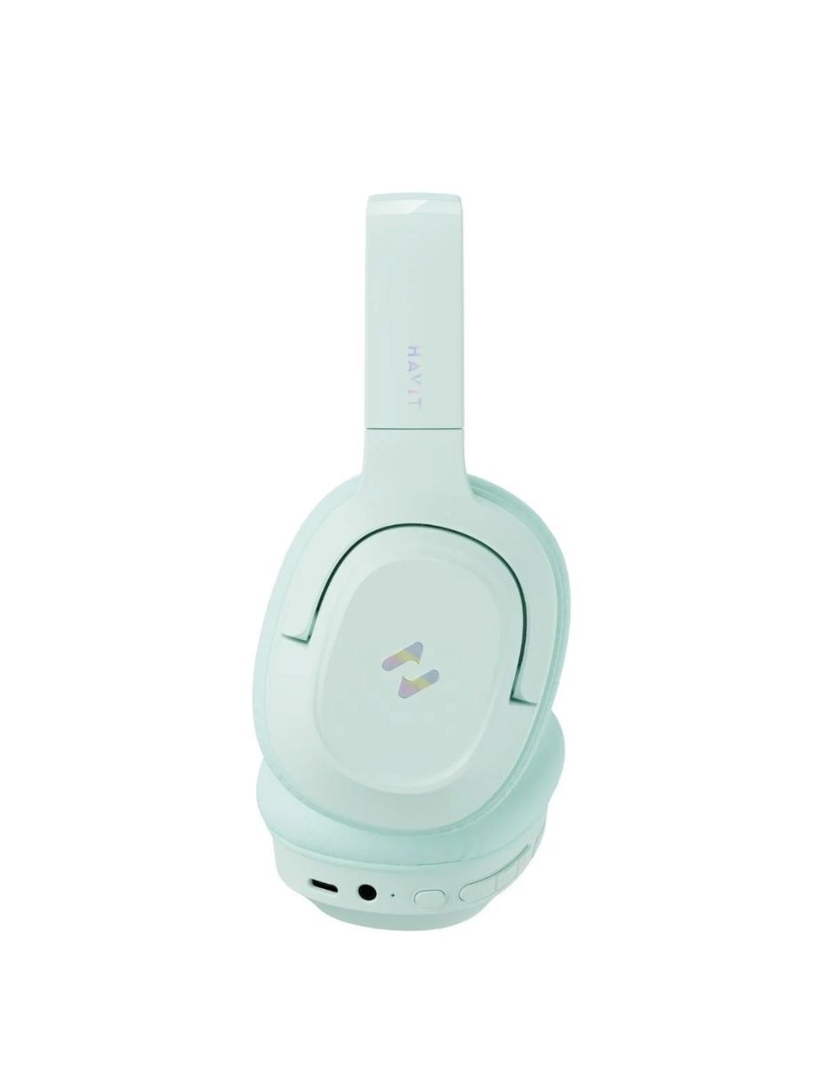 Havit audífonos inalámbricos havit h612bt pro cancelación de ruido anc verde inalámbrica