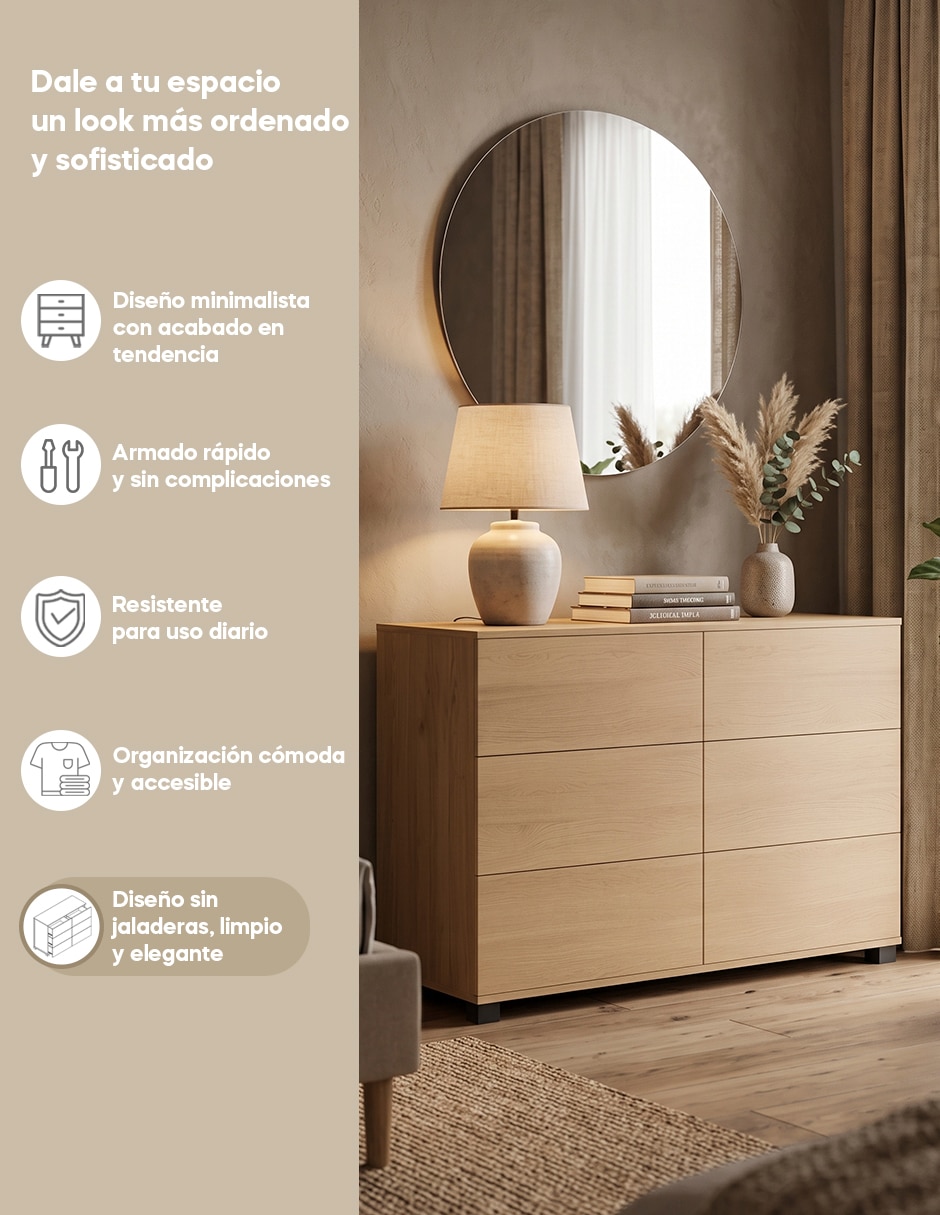Cómoda Nara de MDP 6
