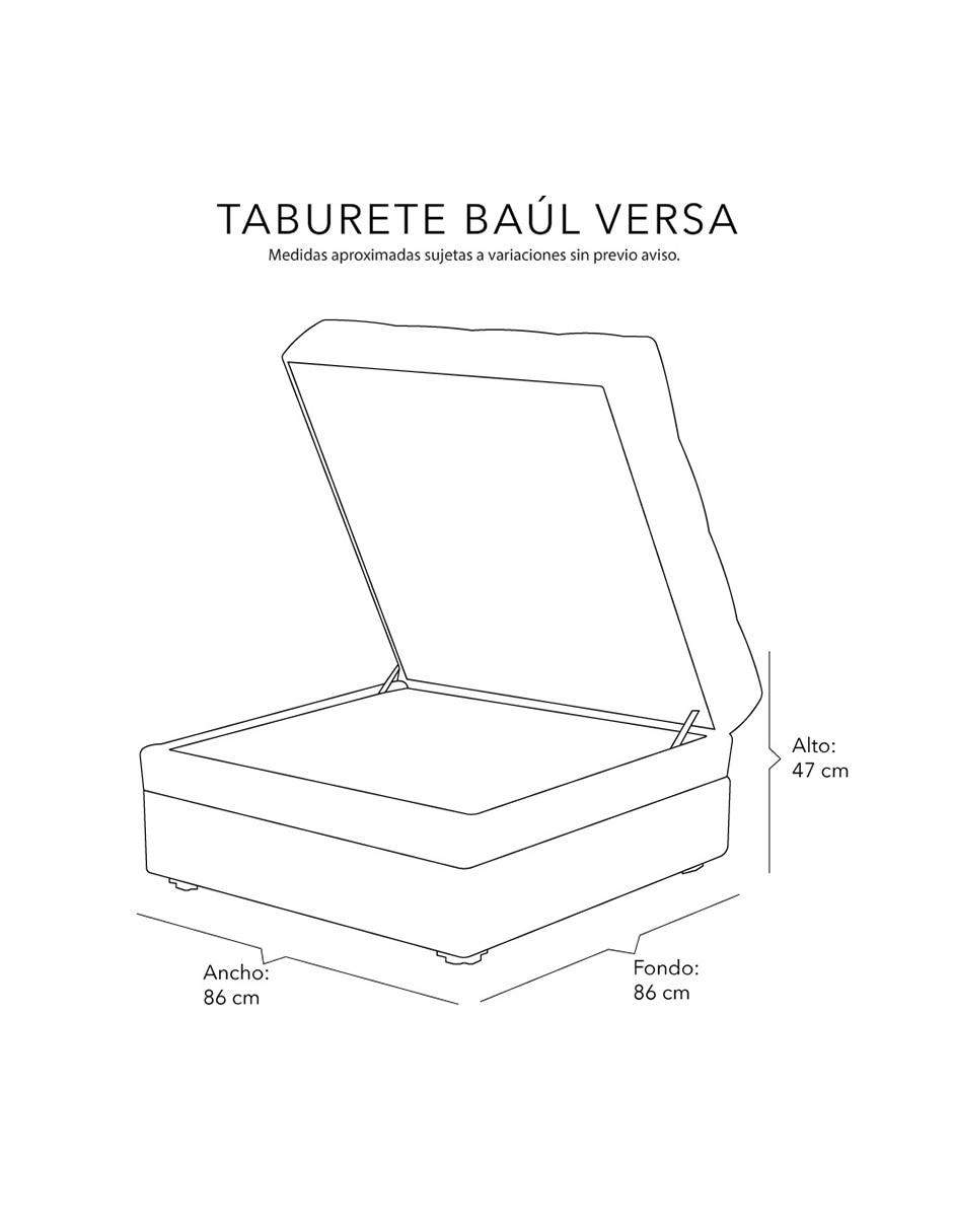 Taburete baÏl versa dicasa de tela