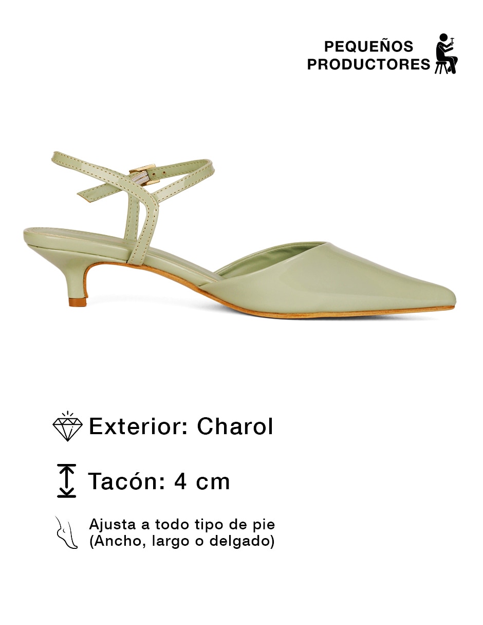 Zapatilla charol 2