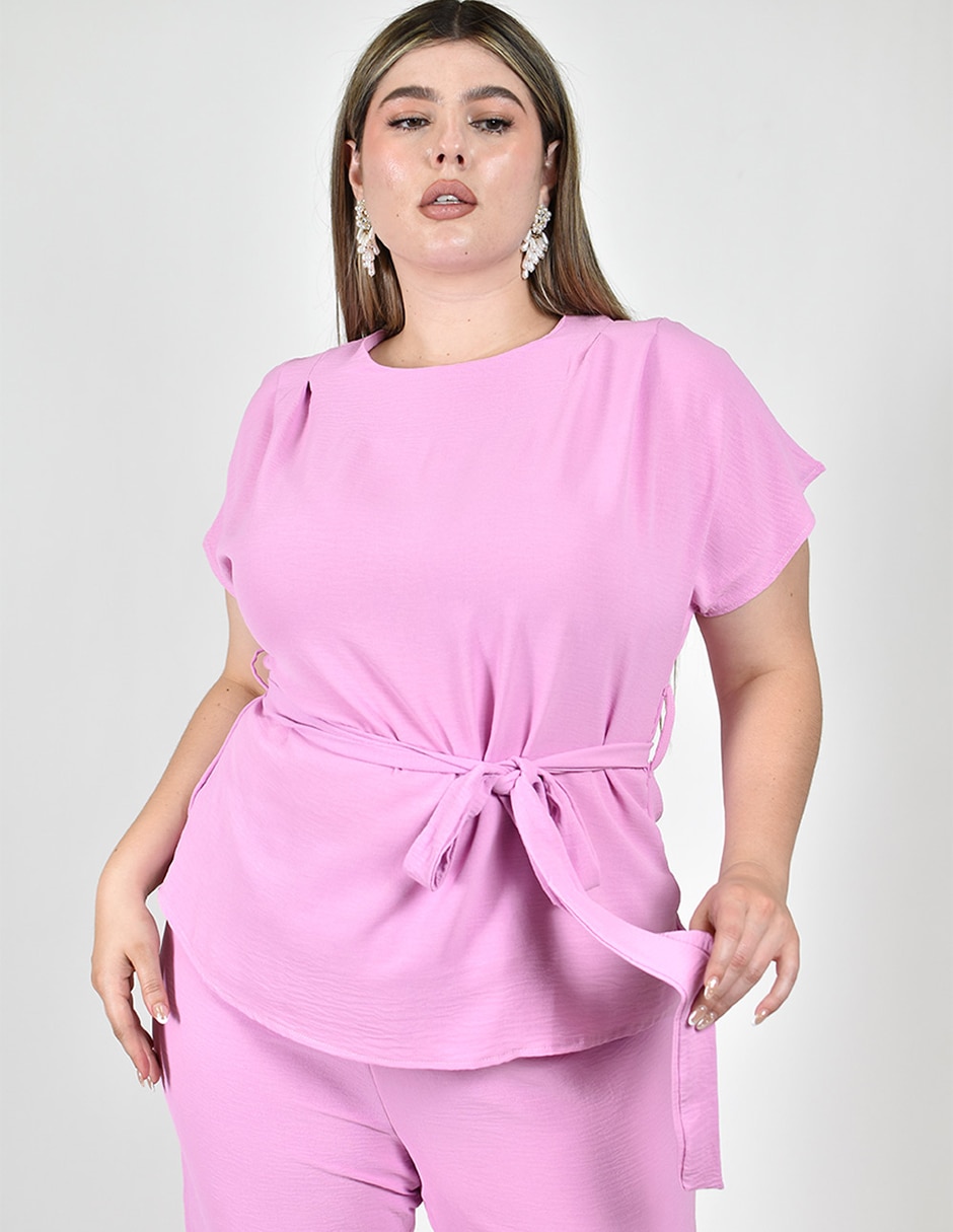 Conjunto de blusa y pantalón para mujer 3
