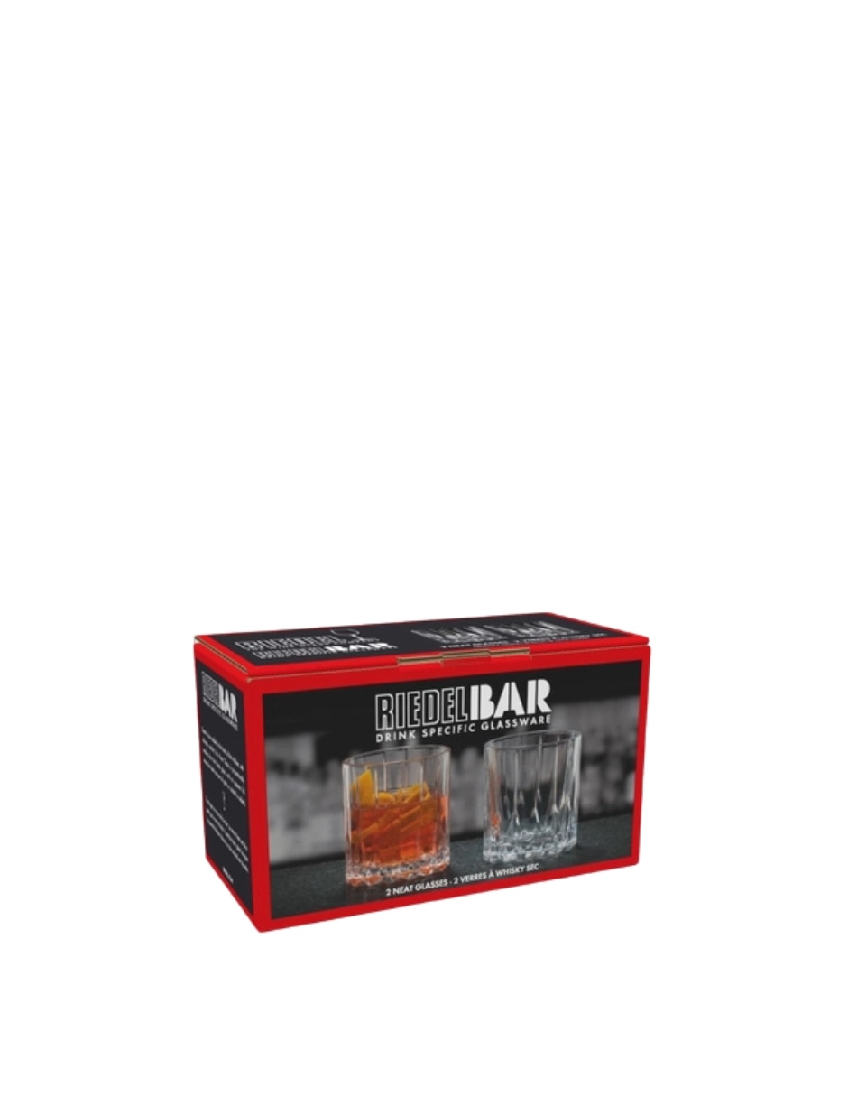 Vaso old fashion neat de cristal con 2 piezas piezas 2