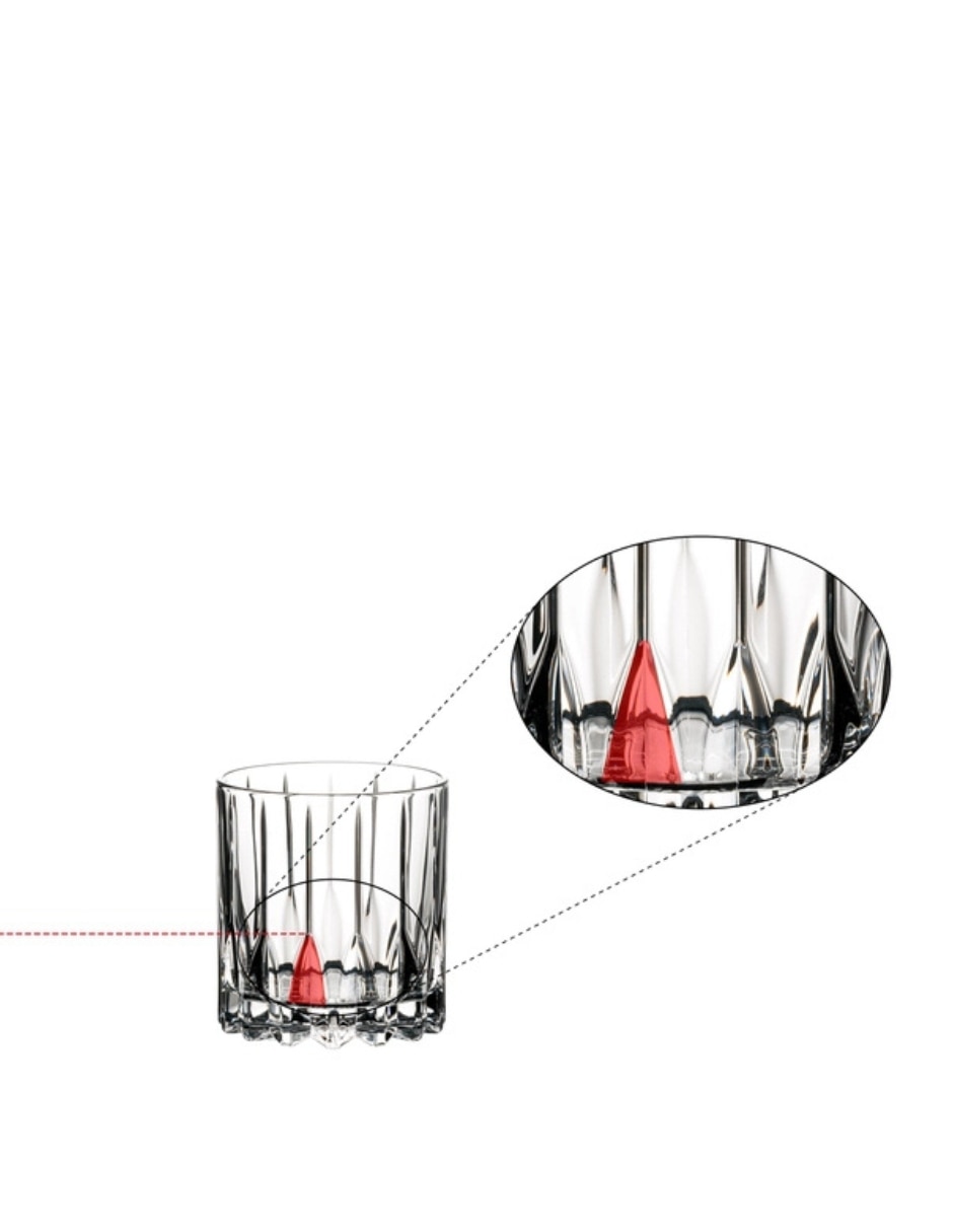 Vaso old fashion neat de cristal con 2 piezas piezas 3