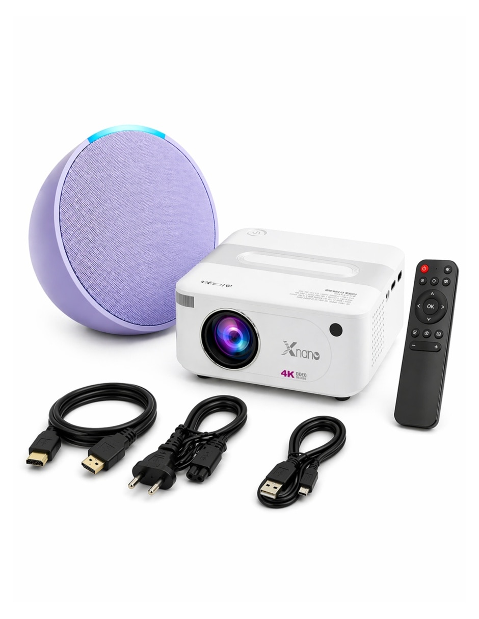 Proyector mi universo online kit alexa lila + proyector mini 4k