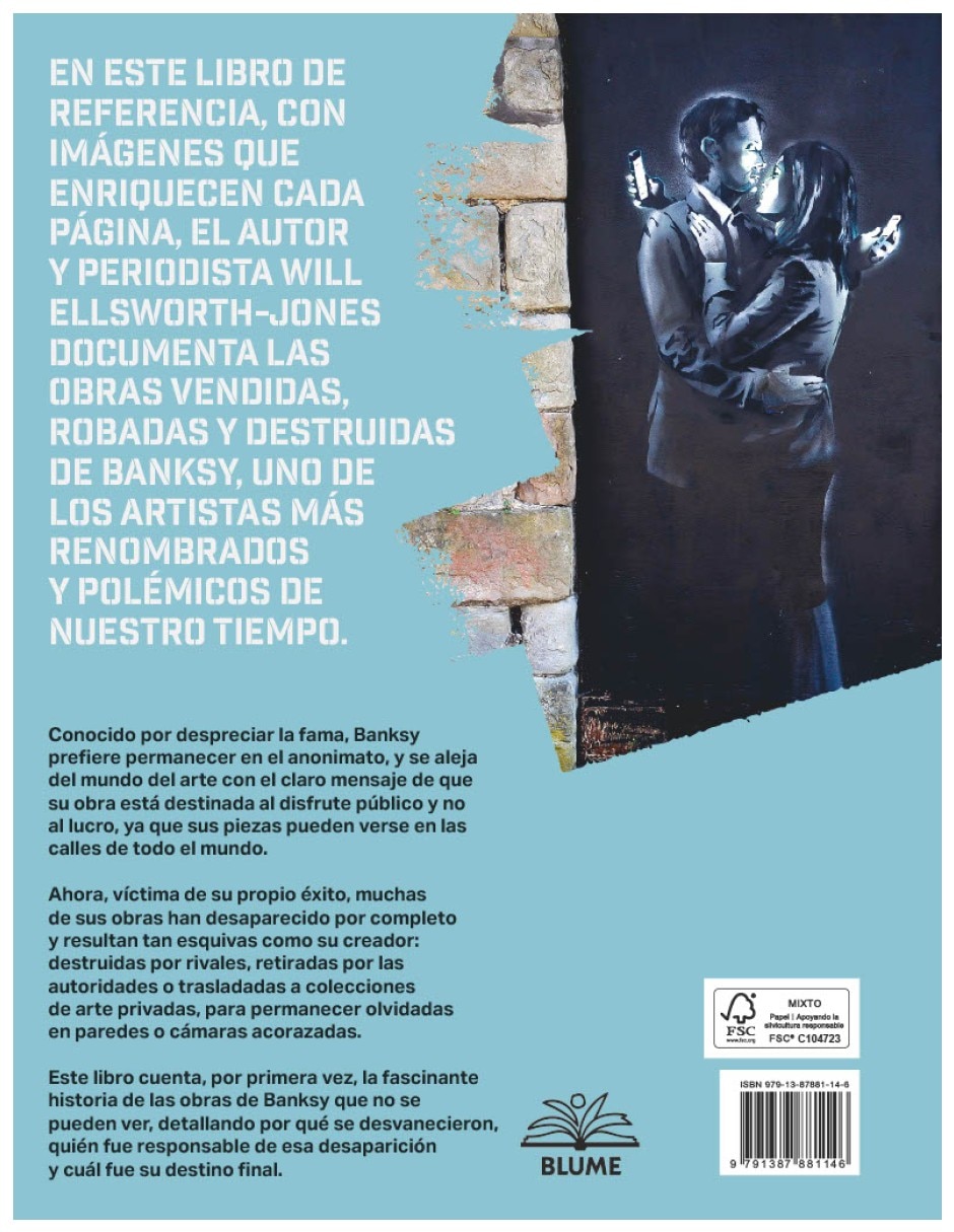 Libro obras perdidas de bansky tras las huellas de su street art efimero de will ellsworth
