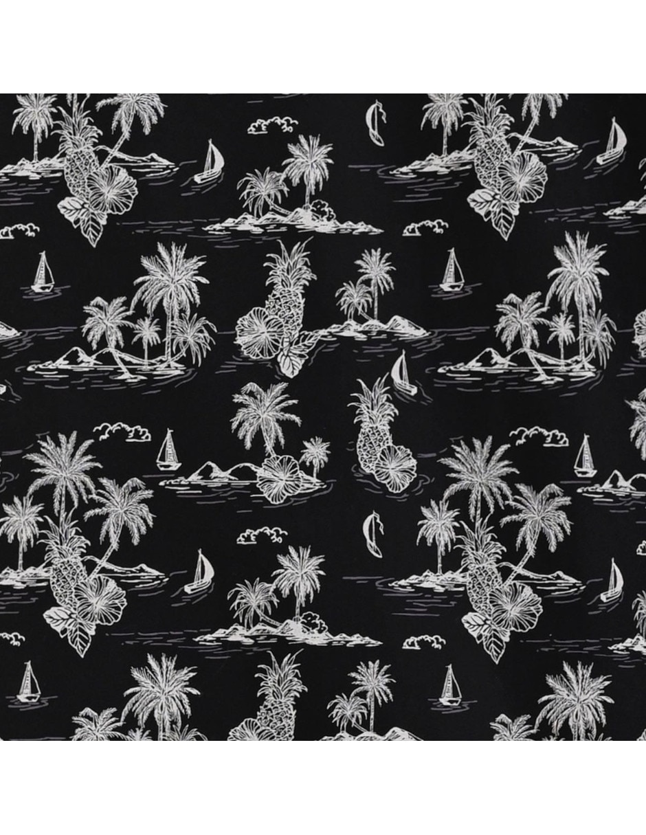 Camisa playa michel blanc de algodón manga corta para hombre