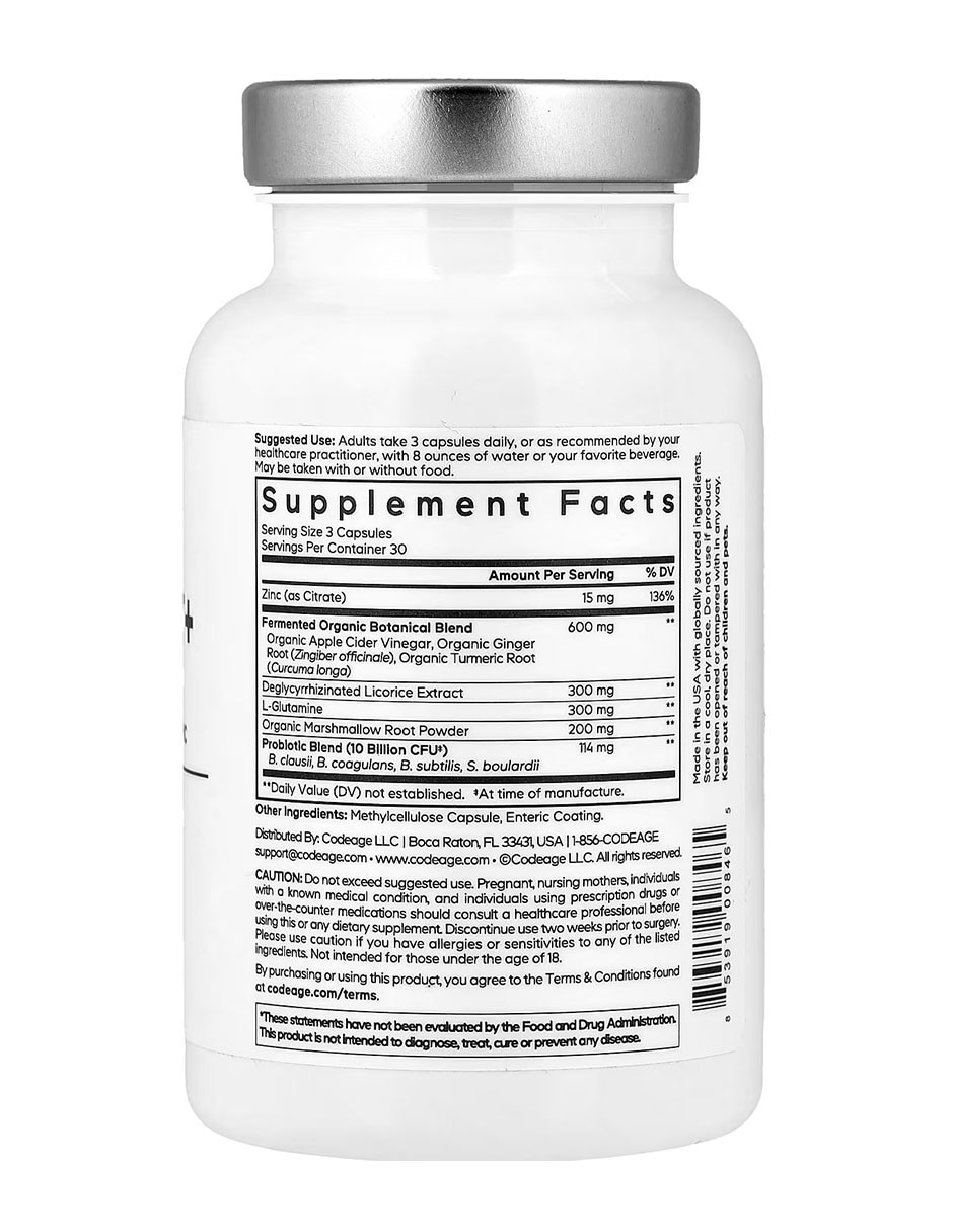 Amen intestino permeable+ 90 cápsulas codeage con probióticos de