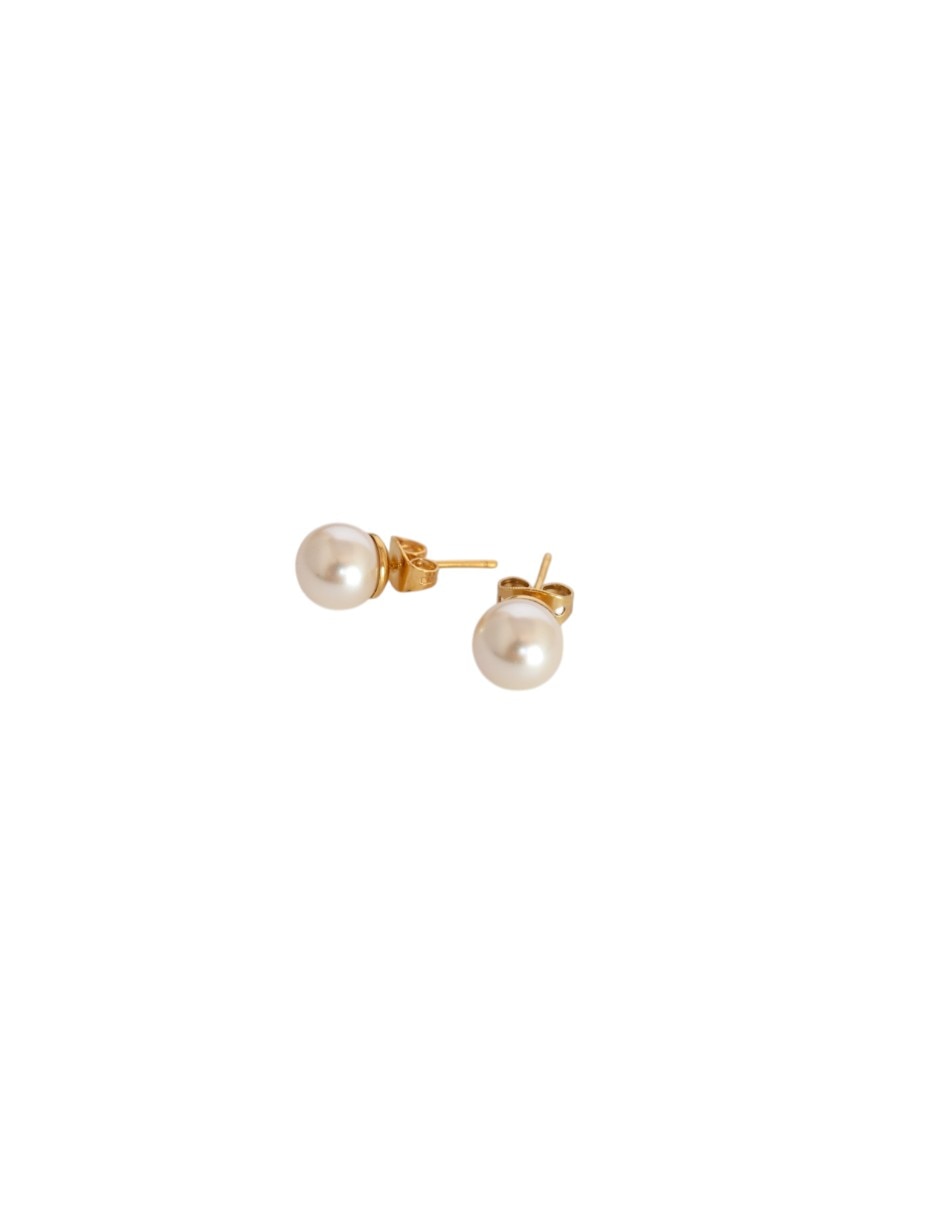 Broqueles de circular arette arette accesorios de perla con acabado brillante perla