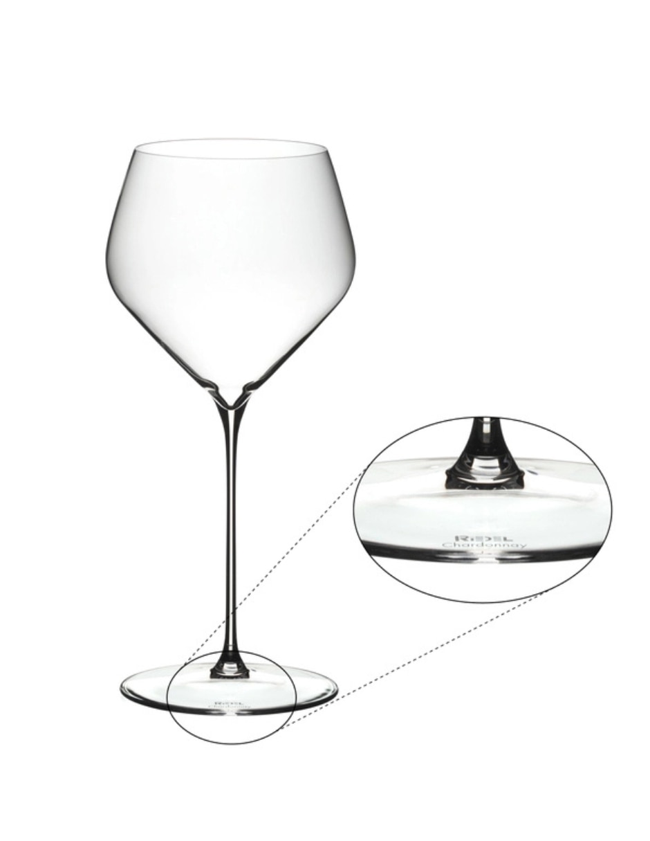 Copa para vino blanco veloce chardonnay de cristal 2 piezas piezas unisex 4