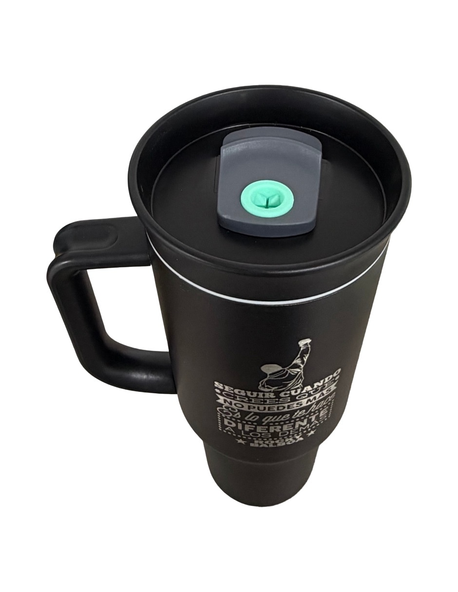 Luxo mx de acero inoxidable termorocky con tapa rosca