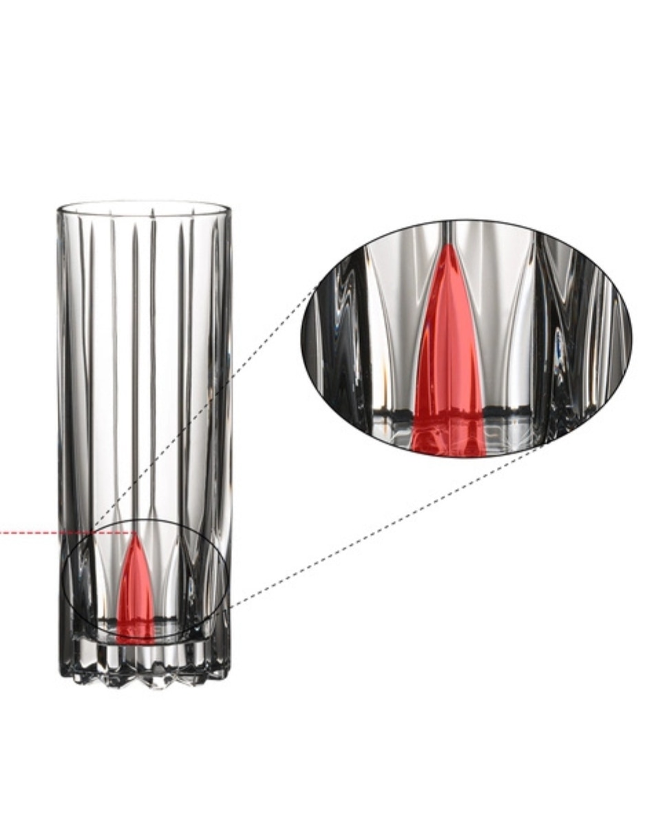 Vaso Cocktail Fizz de Cristal con 2 piezas piezas 2