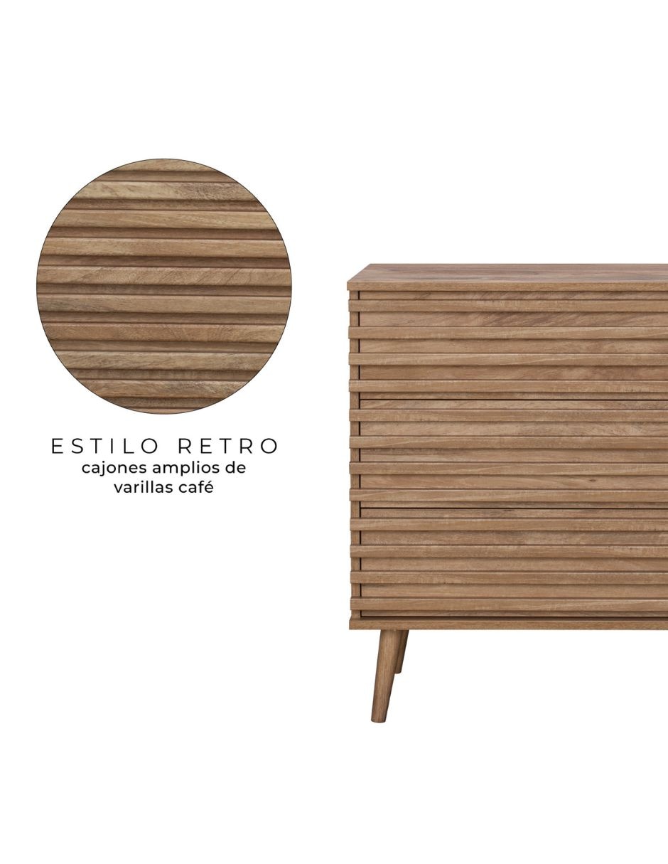 Cajonera línea Varillas de MDF 2