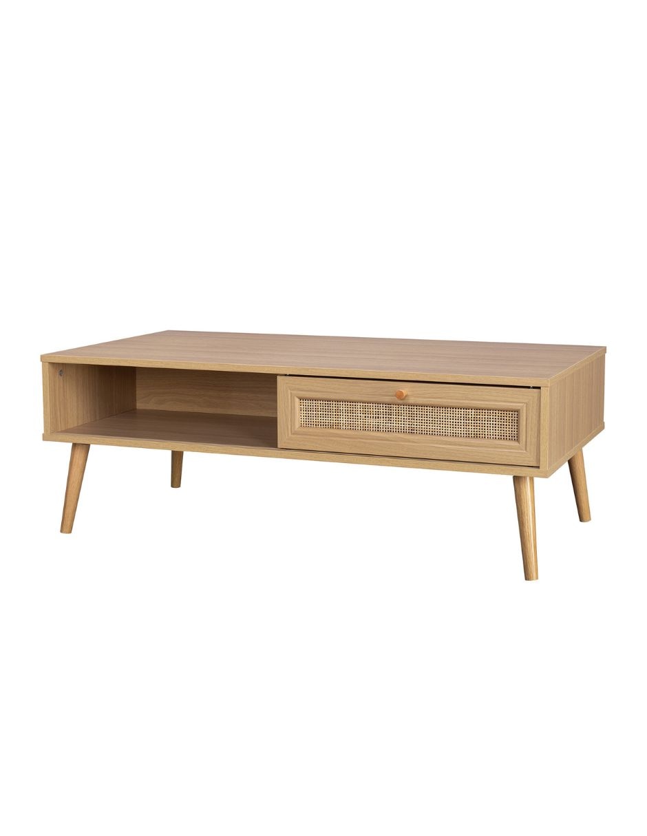 Mesa de centro línea Rattan Relan de MDF