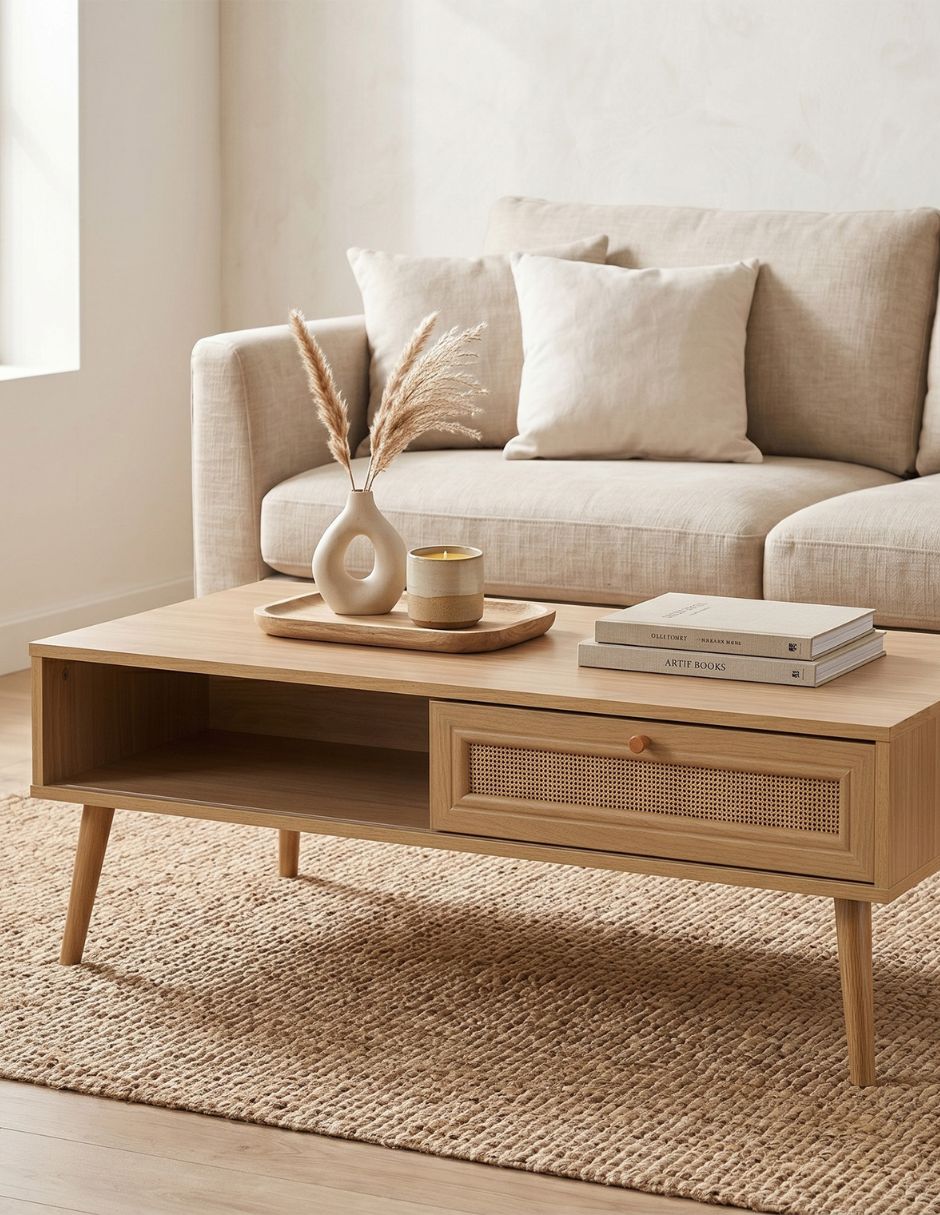 Mesa de centro armable Rattan 2